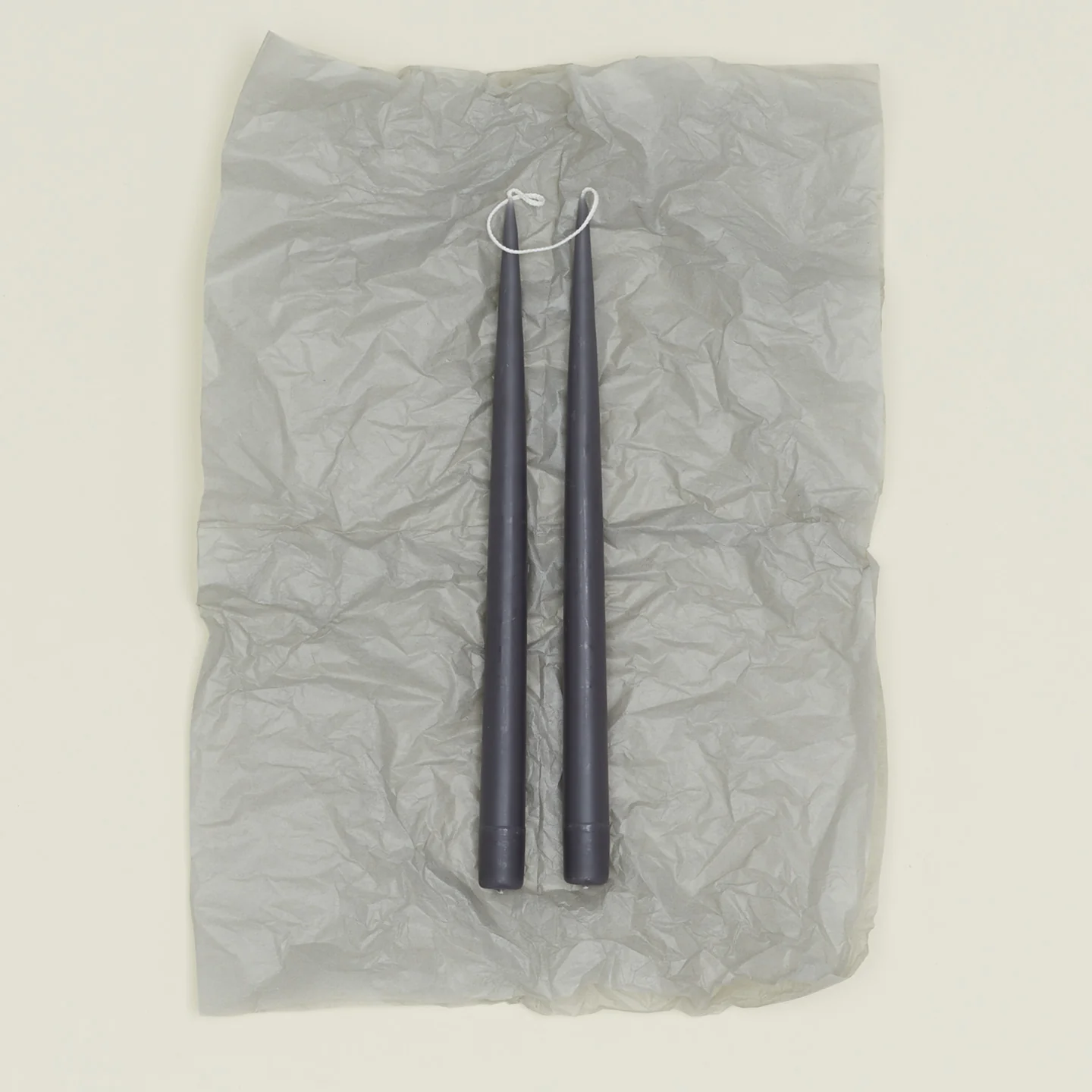 Hand Dipped Taper Set  - Charcoal - Image 2