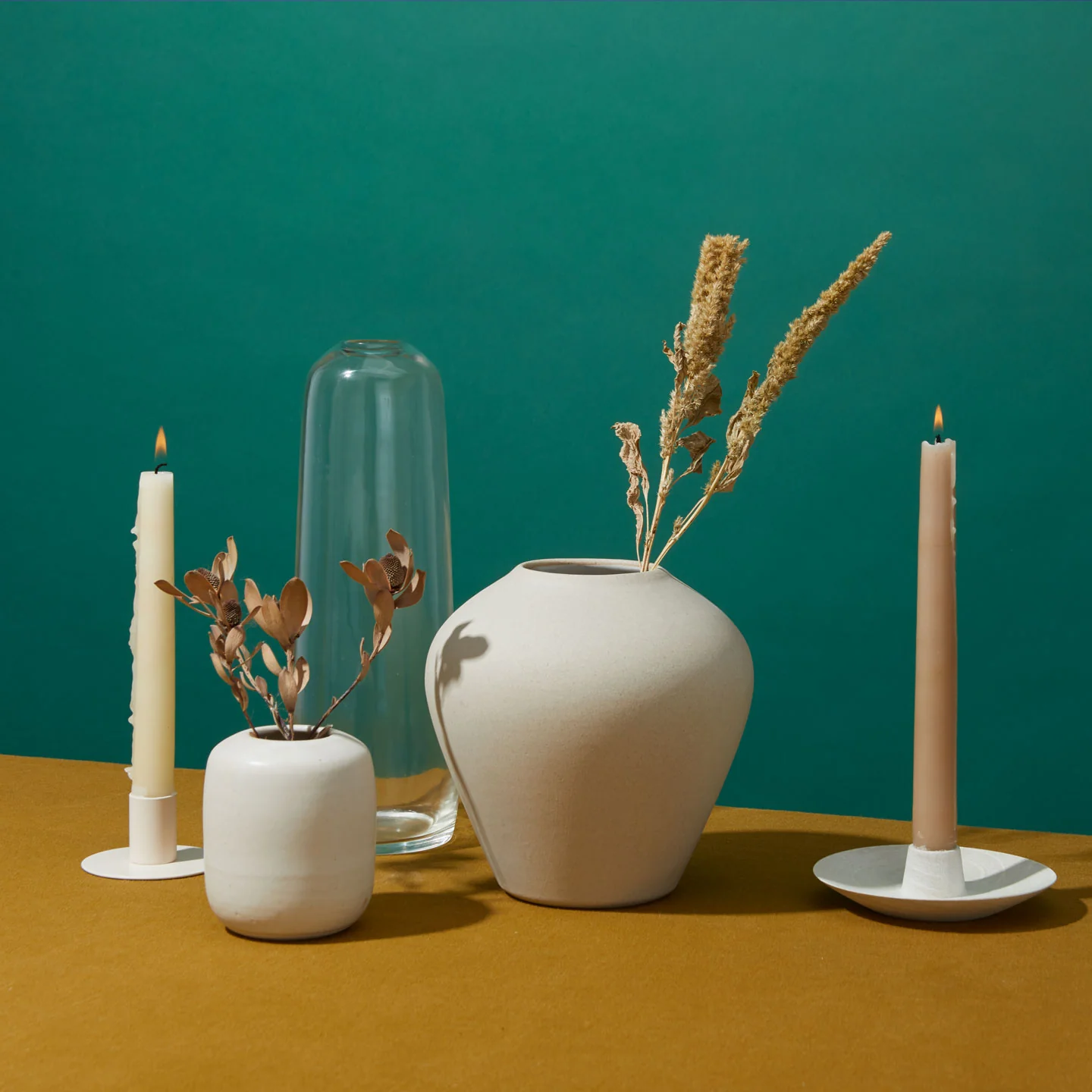 Hand Dipped Taper Set - Ivory - Image 4