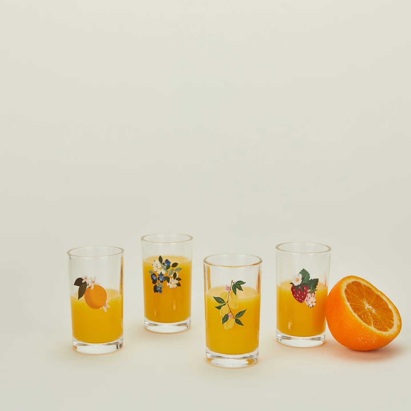 Berry & Citrus Juice Glasses, Set of 4 - Image 2