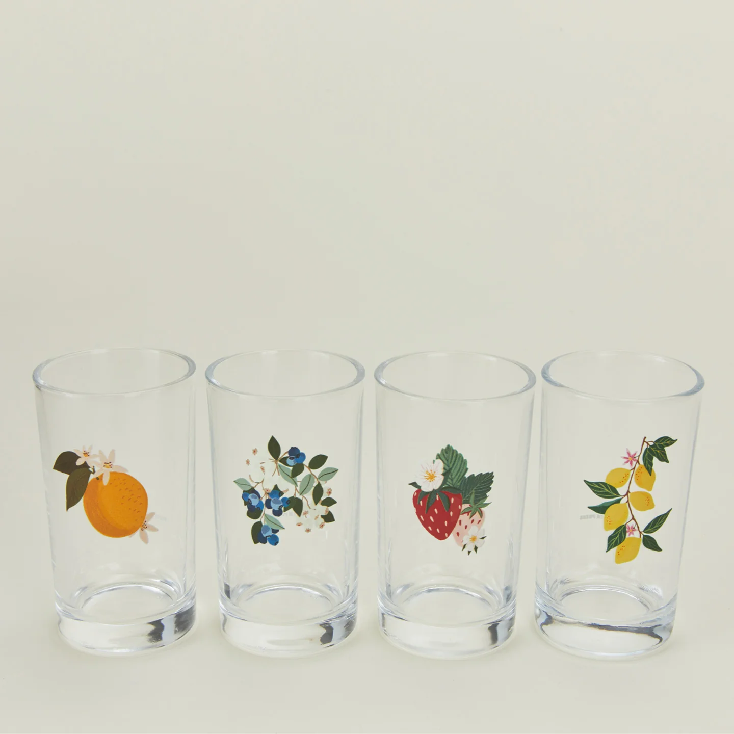 Berry & Citrus Juice Glasses, Set of 4 - Image 3