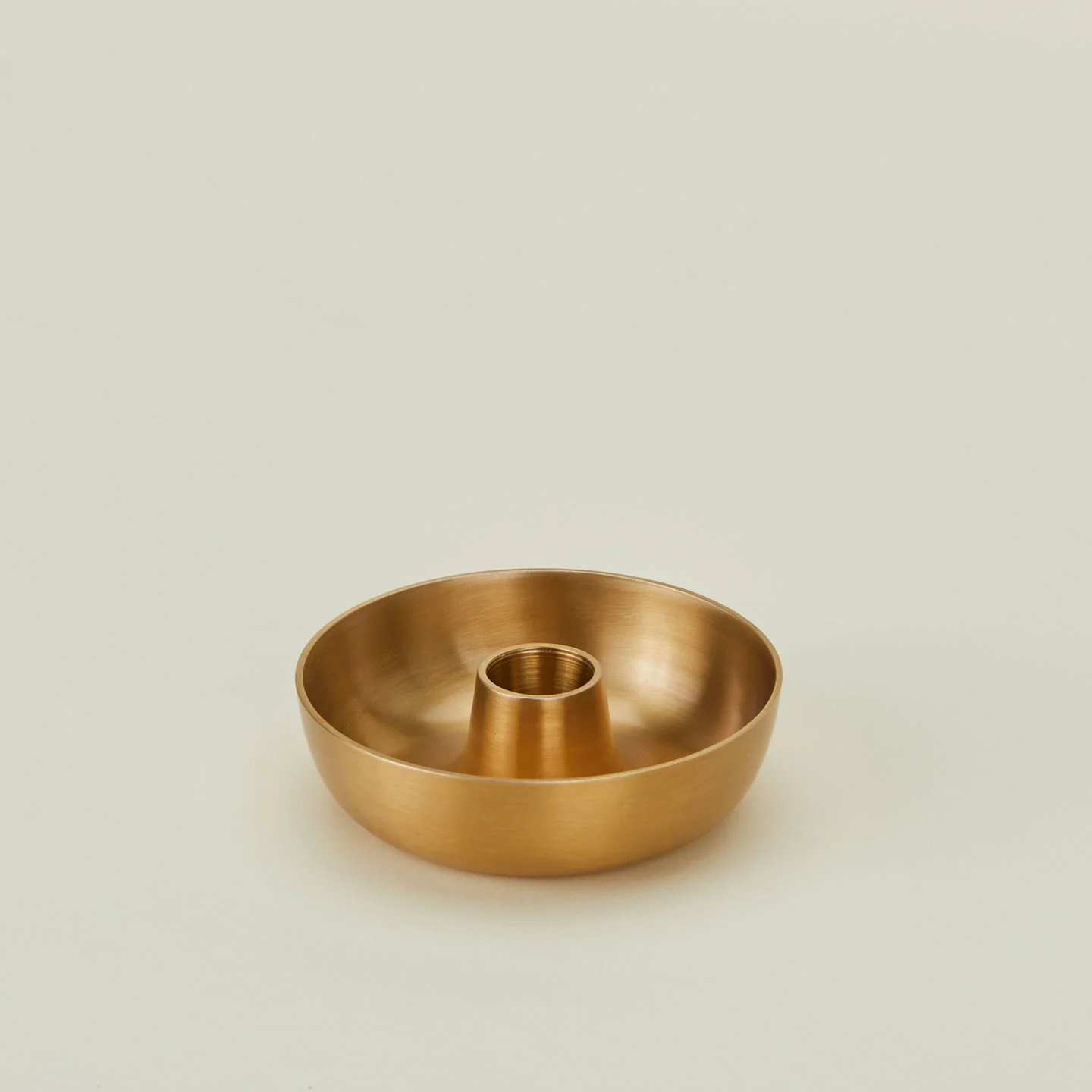 Brass Bowl Candle Holder - Image 3