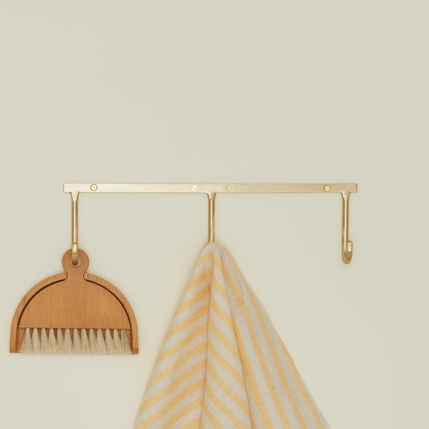 Brass Hook Rack - Trio - Image 2