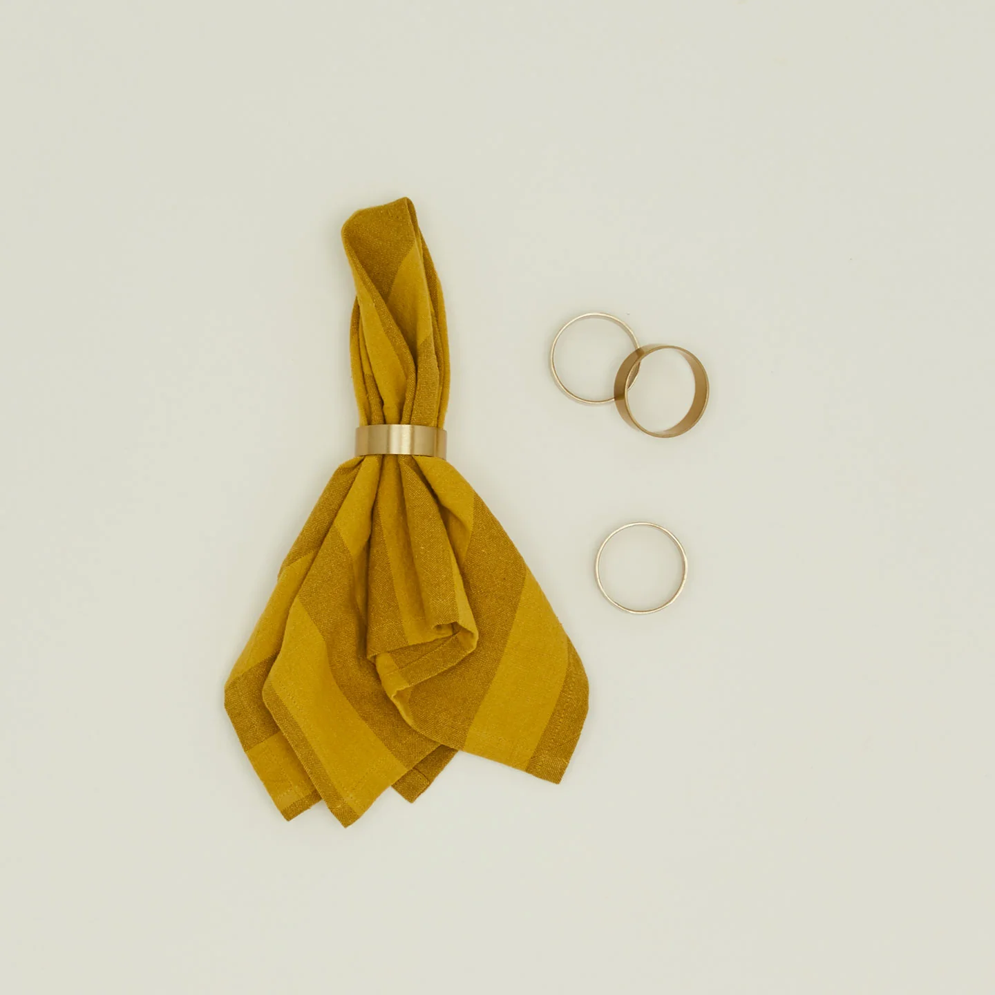 Brass Napkin Rings, Set of 4 - Image 2
