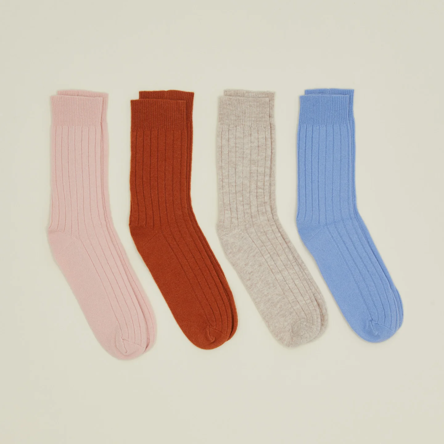 Cashmere + Merino Wool Socks - Terracotta - Image 3