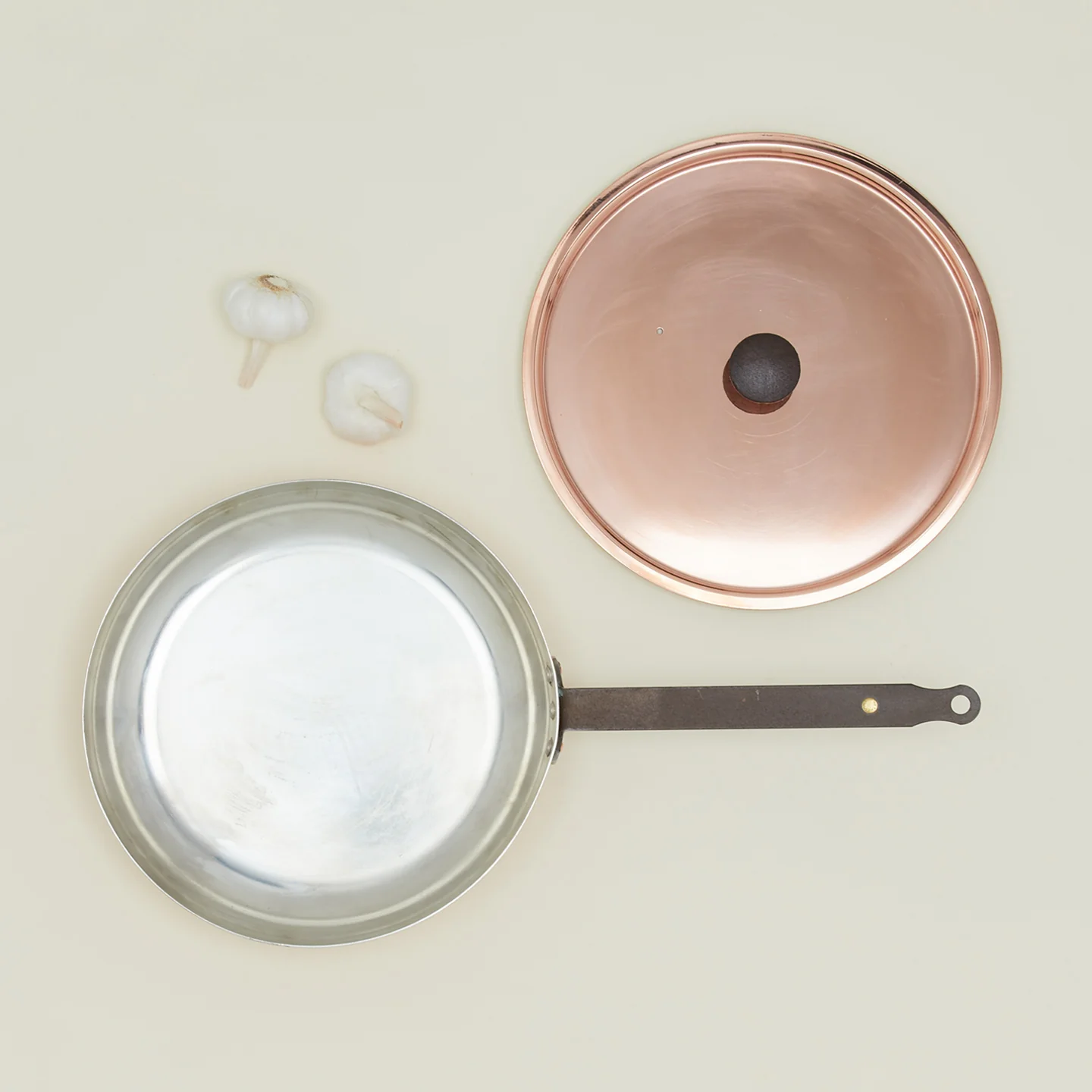 Copper Frying Pan with Lid - Image 3
