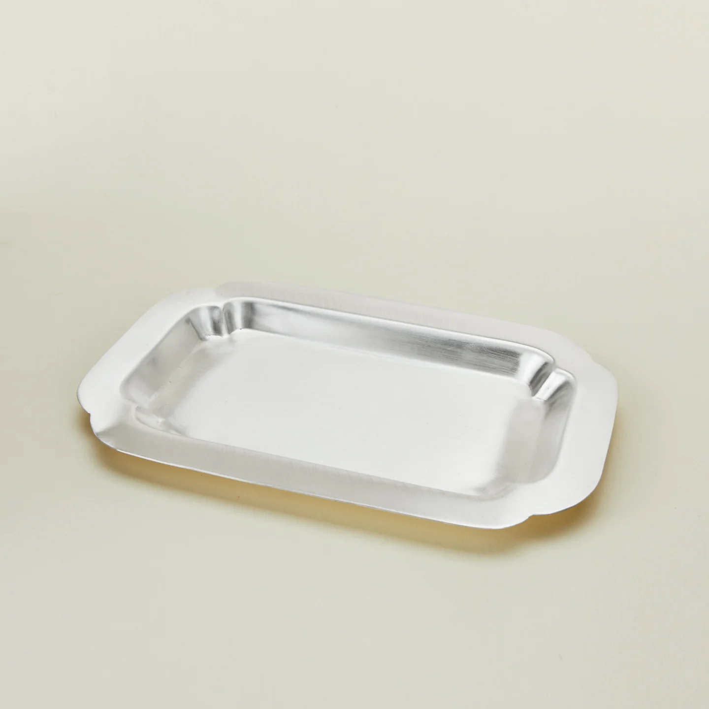 Decorative Edge Rectangular Silver Tray - Image 5