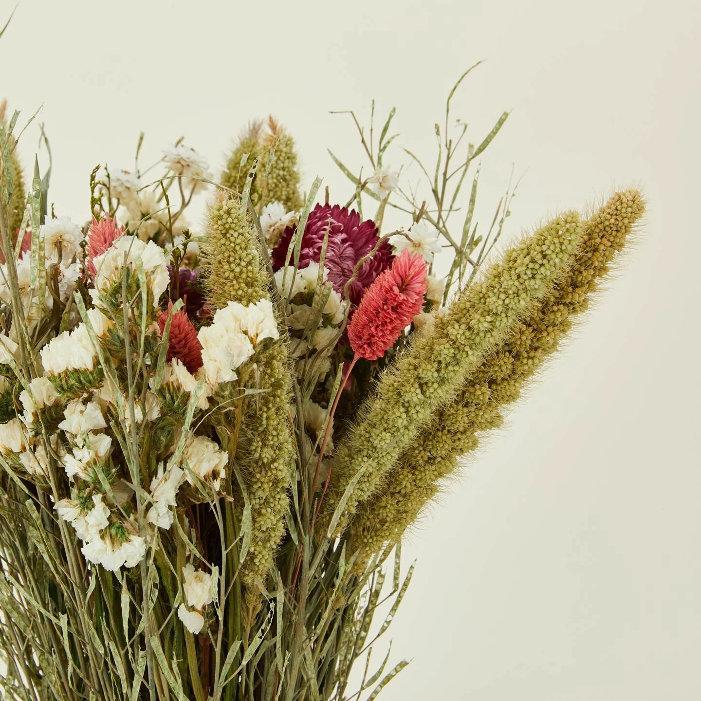Dried Floral Bouquet - Pink Strawflower - Image 3
