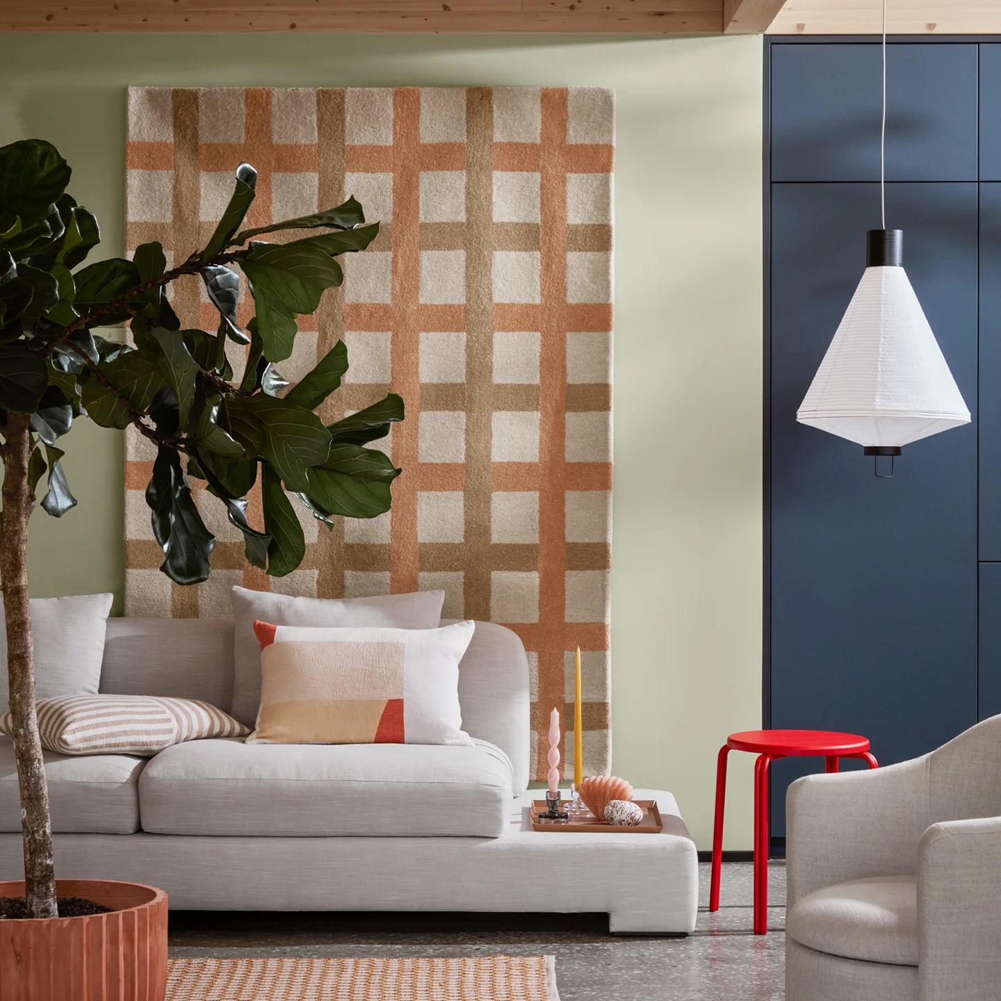 Edith Rug - Coral - Image 3