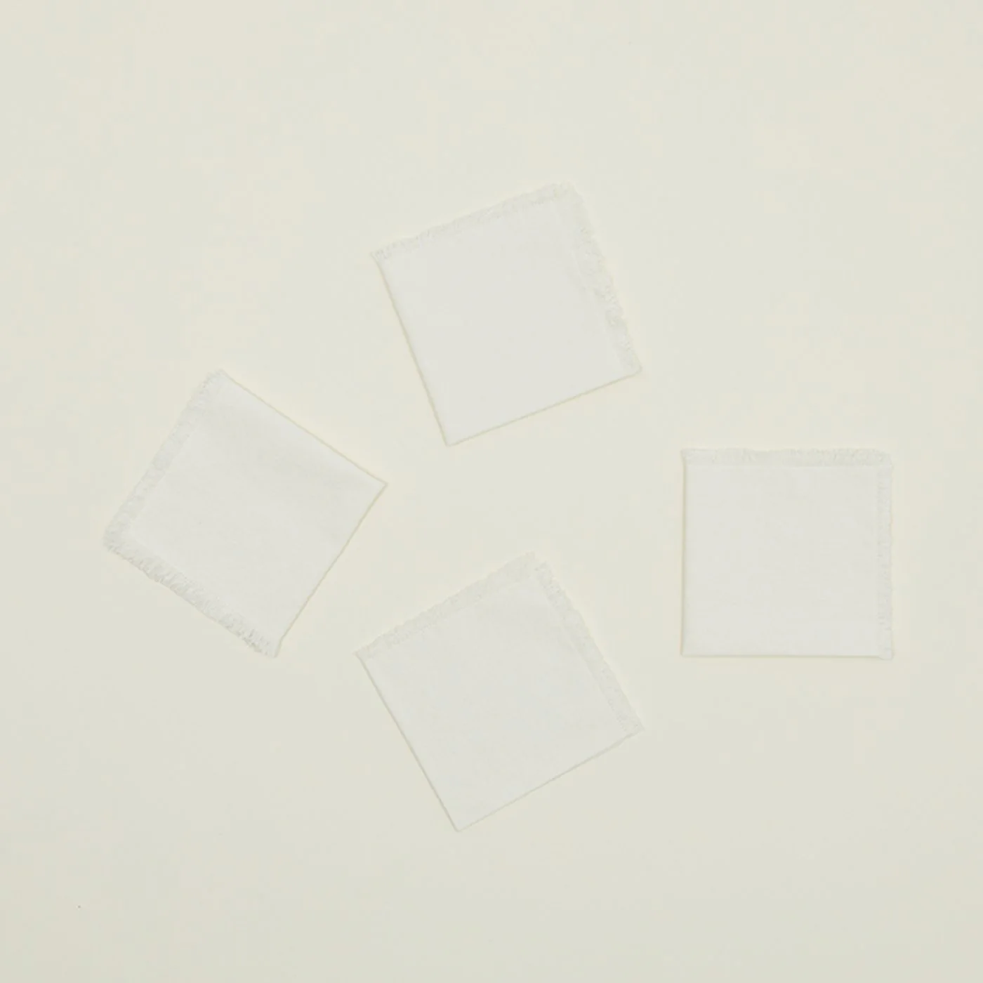 Essential Cocktail Napkins, Set of 4 - Ivory