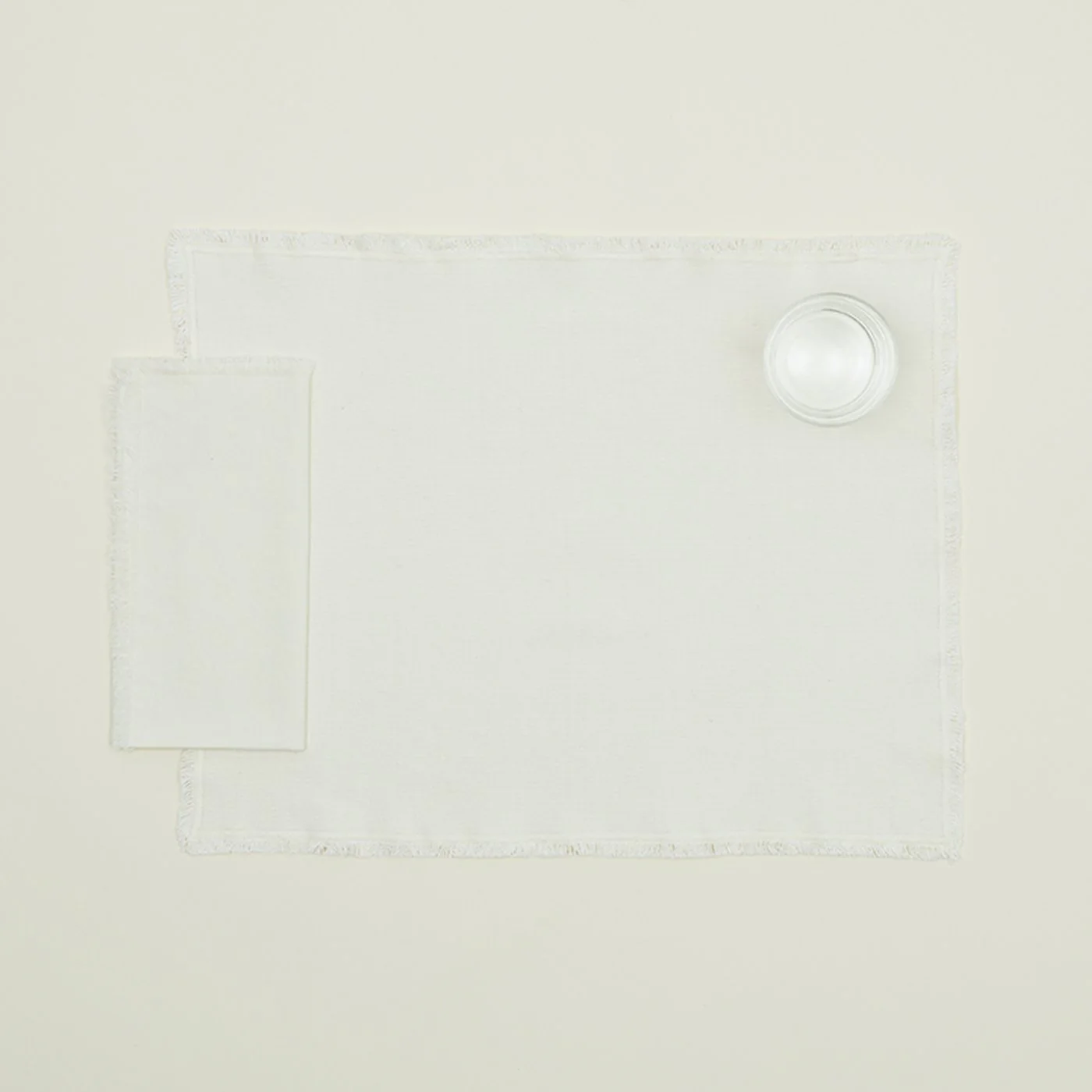 Essential Cotton Placemat, Set of 4 - Ivory - Image 2