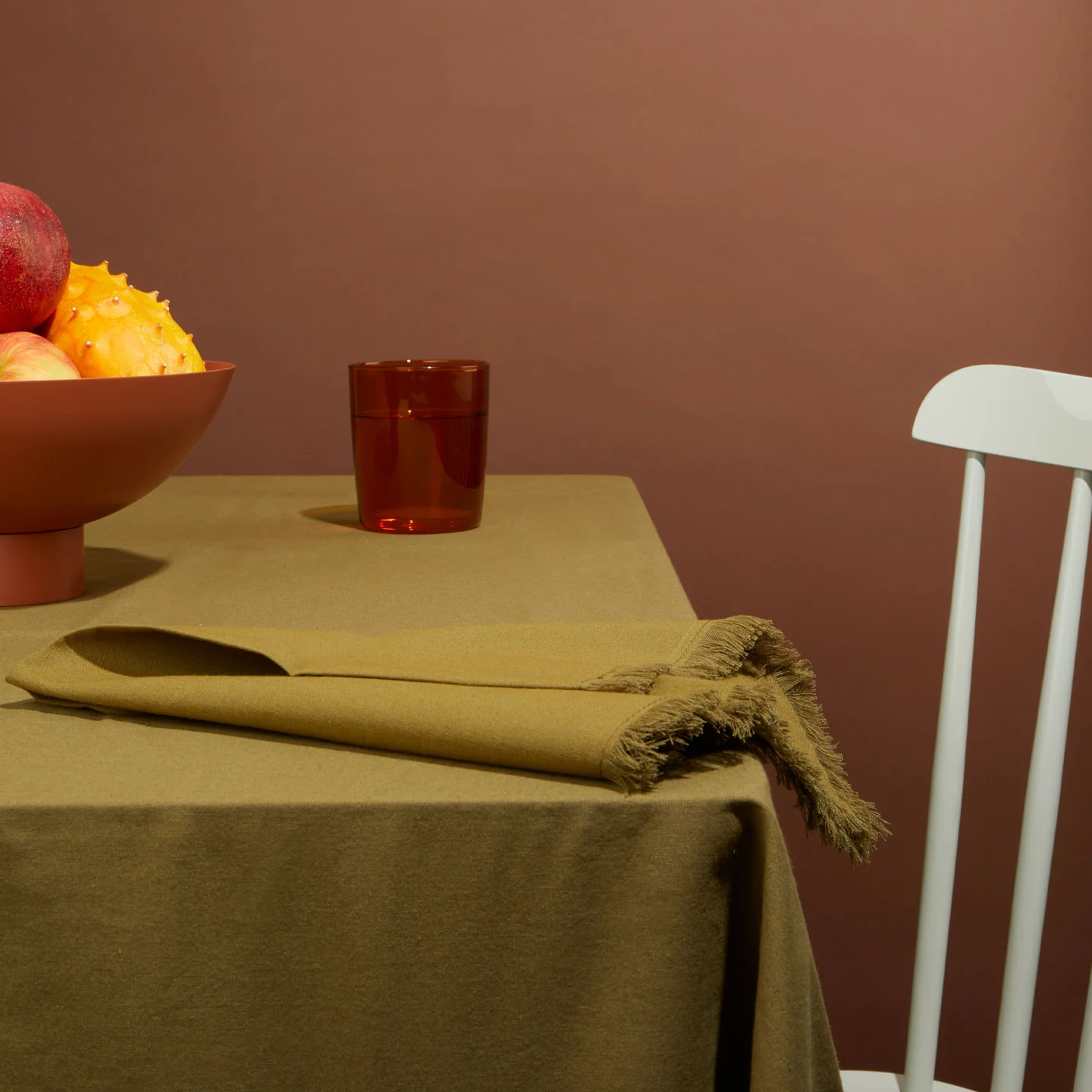 Essential Cotton Tablecloth - Olive - Image 7