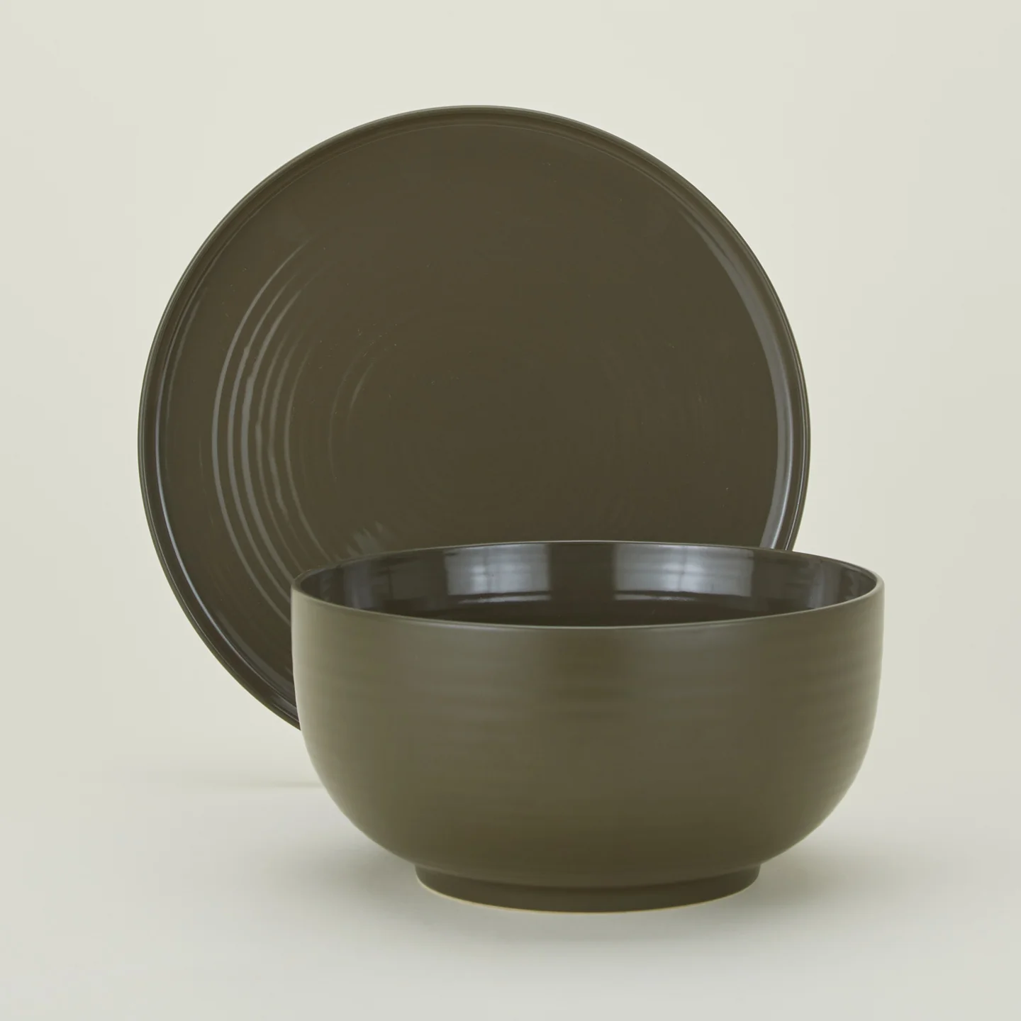 Essential Serveware, 2 Piece Set - Olive - Image 2