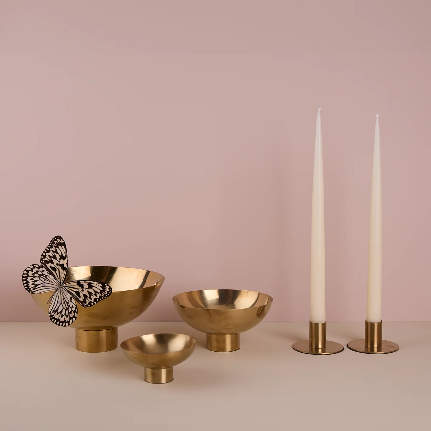 Essential Footed Bowl Decor Bundle - Brass - Image 2