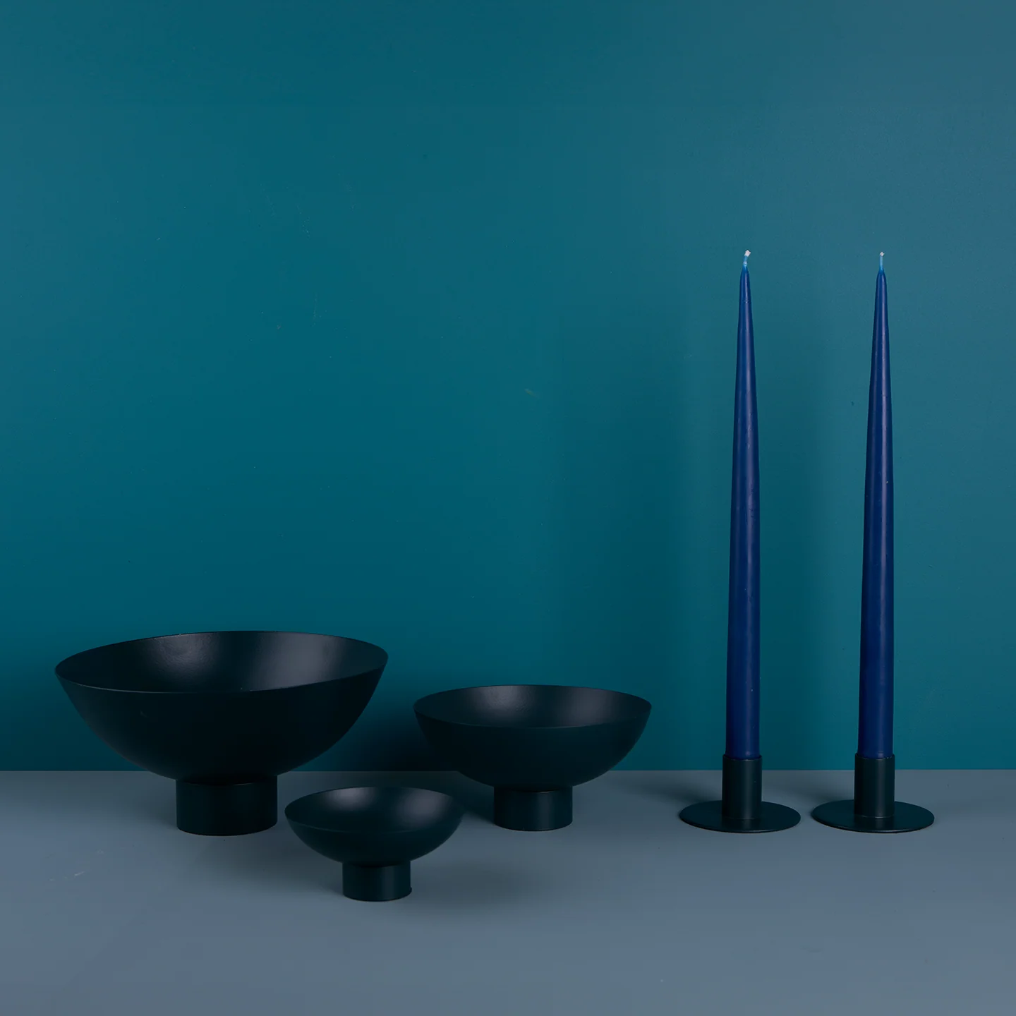 Essential Footed Bowl Decor Bundle - Peacock