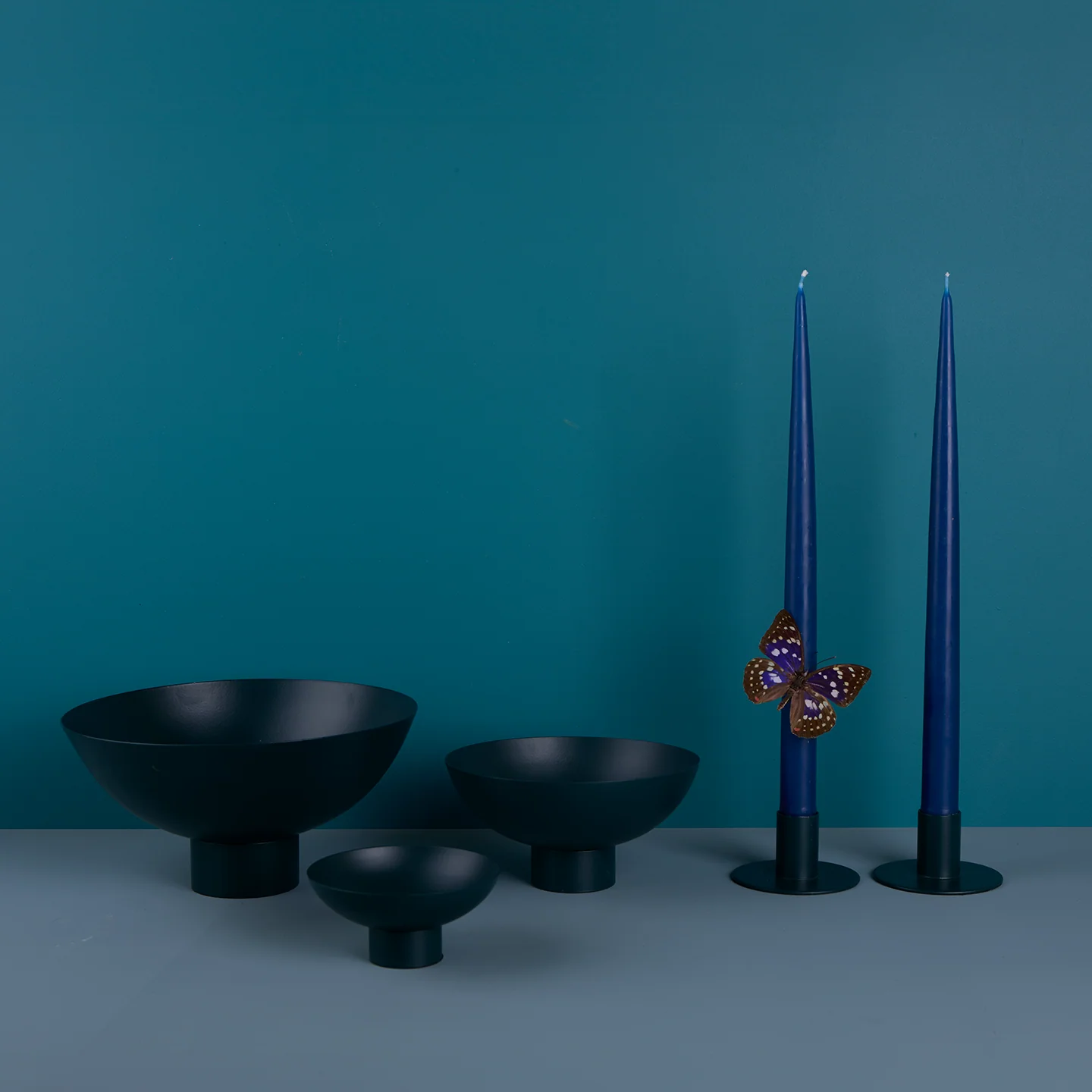 Essential Footed Bowl Decor Bundle - Peacock - Image 2