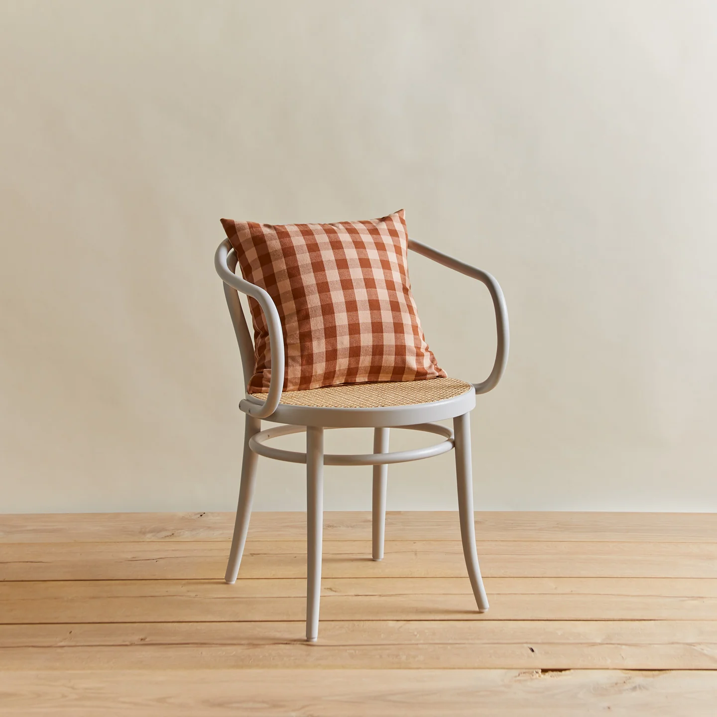 Essential Gingham 18x18 Pillow - Blush/Terracotta - Image 4
