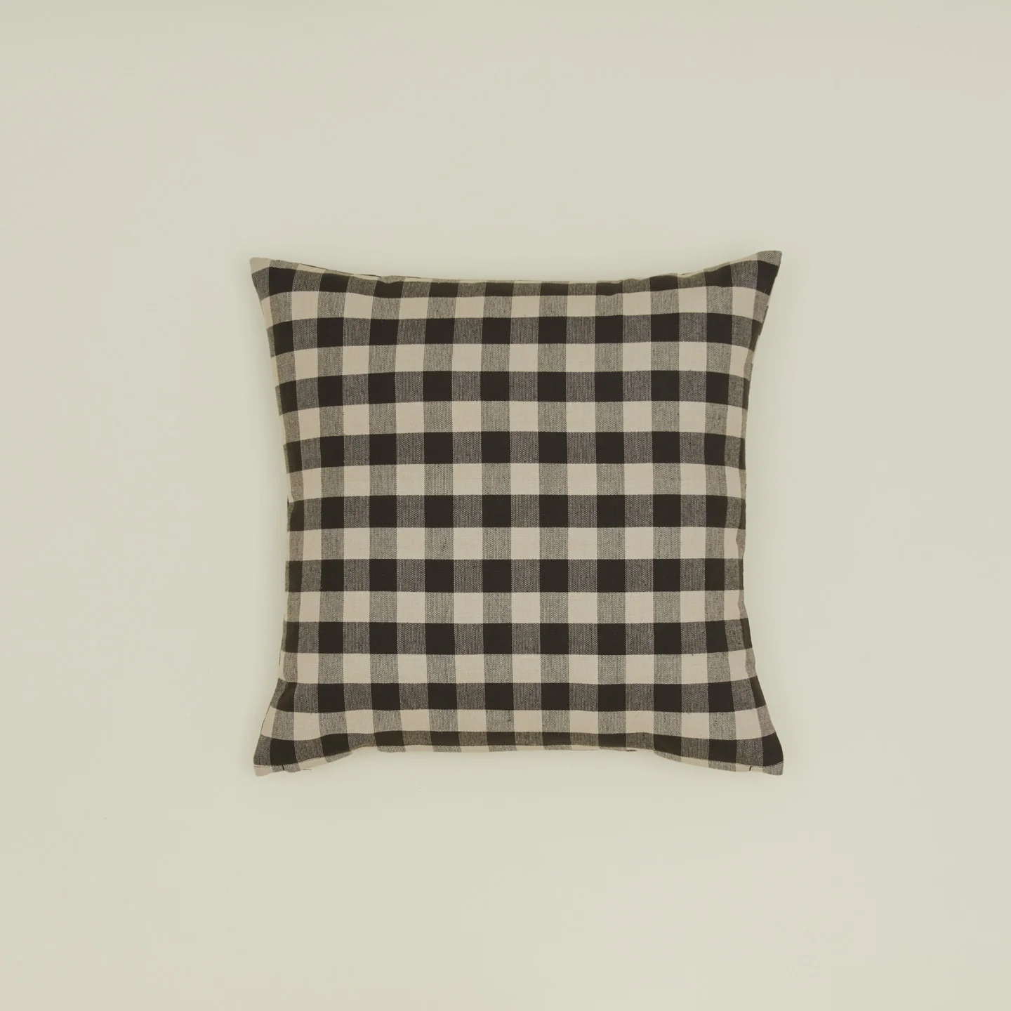 Essential Gingham 18x18 Pillow - Light Grey/Black