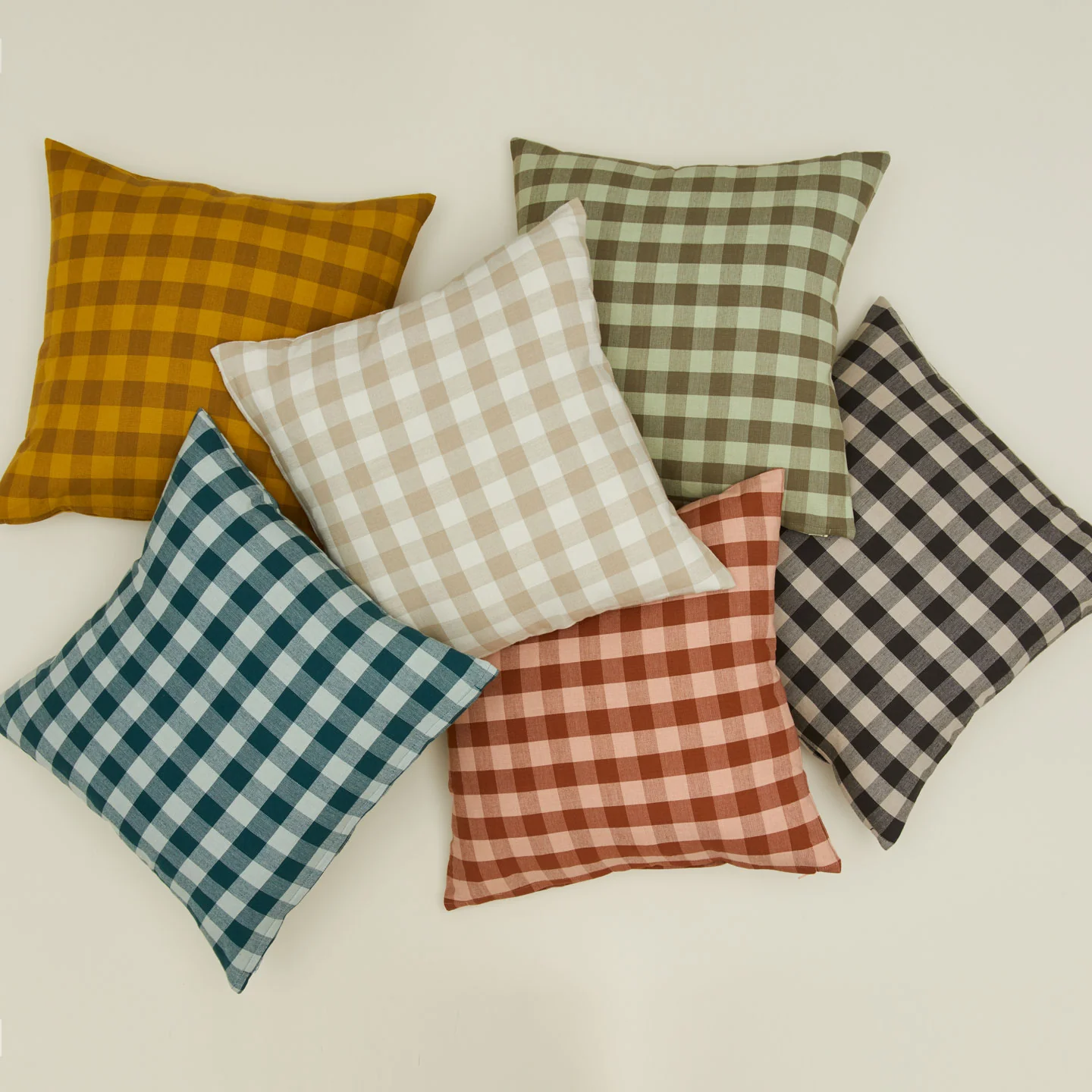 Essential Gingham 18x18 Pillow - Mustard/Bronze - Image 4