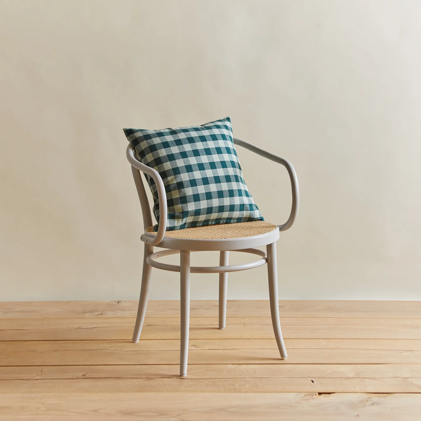 Essential Gingham 18x18 Pillow - Sky/Peacock - Image 4