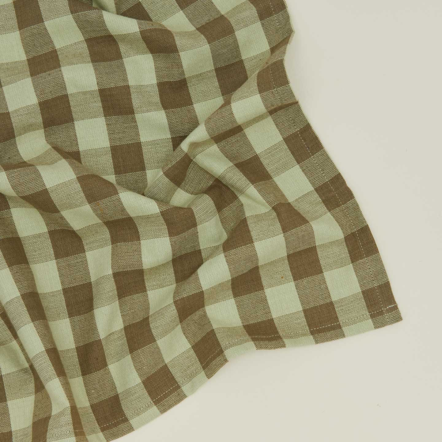 Essential Gingham Dinner Napkin, Set of 4 - Sage/Olive - Image 3