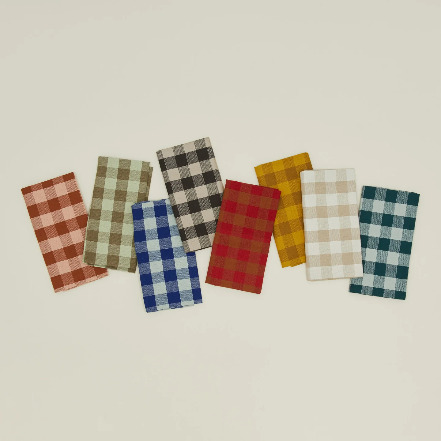 Essential Gingham Dinner Napkin, Set of 4 - Sky/Blue - Image 4