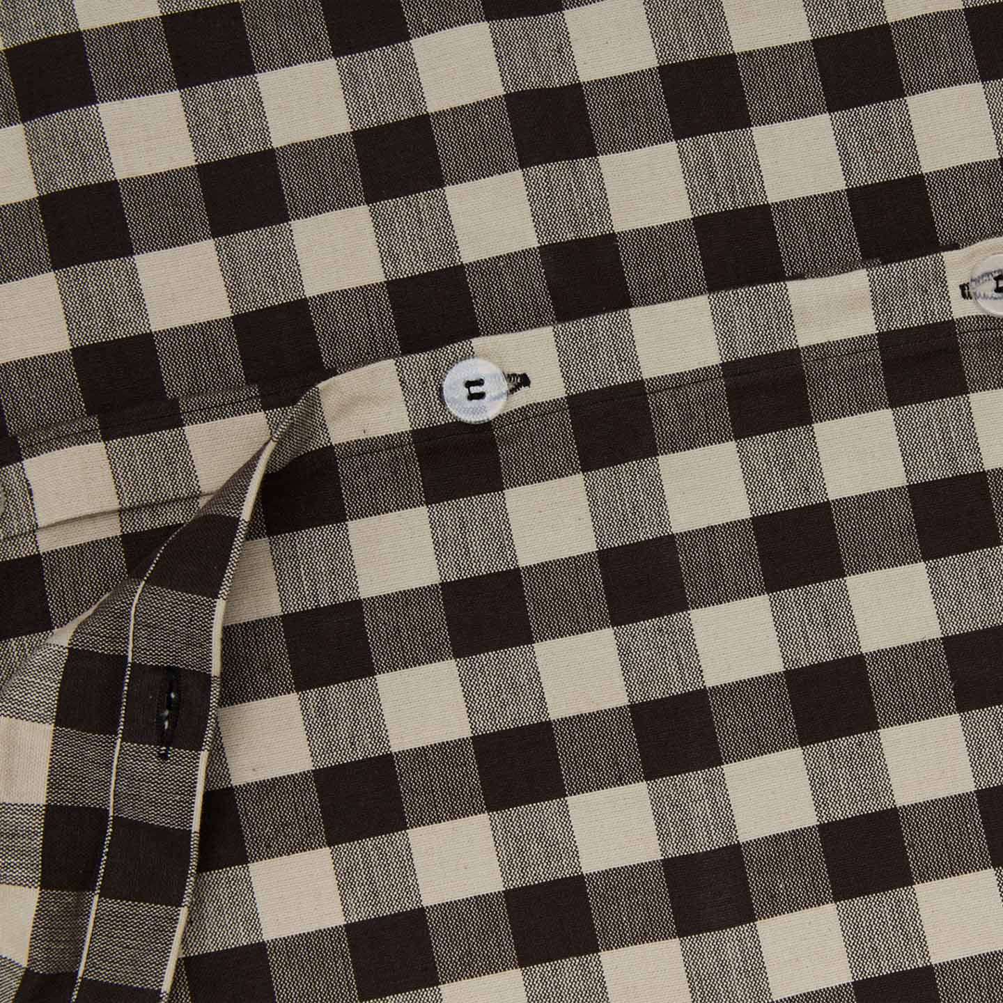 Essential Gingham Duvet - Light Grey/Black - Image 3