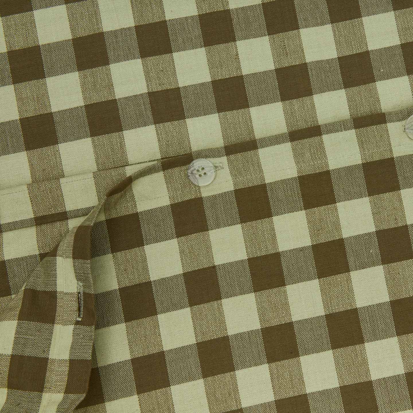 Essential Gingham Duvet - Sage/Olive - Image 3