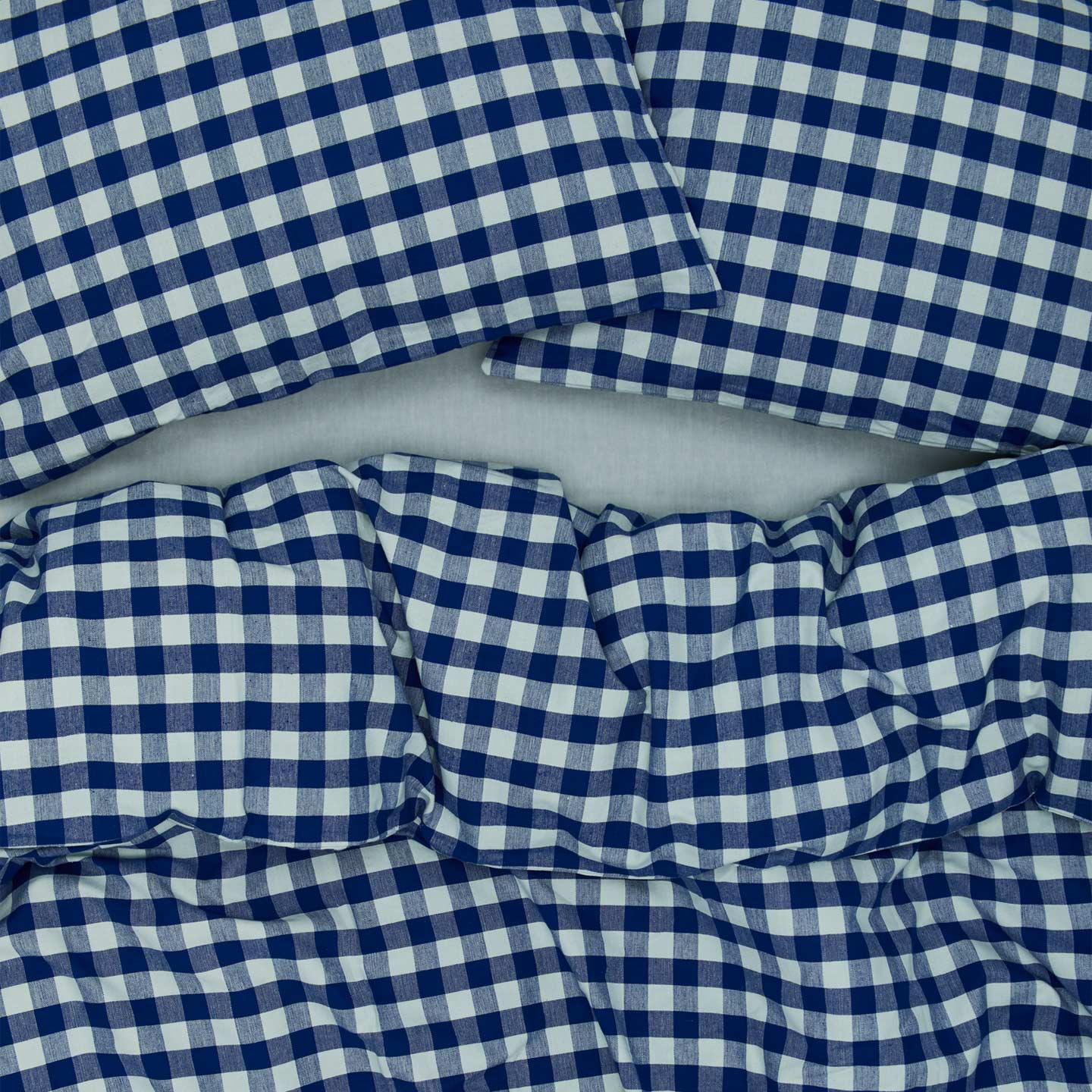 Essential Gingham Duvet - Sky/Blue - Image 2