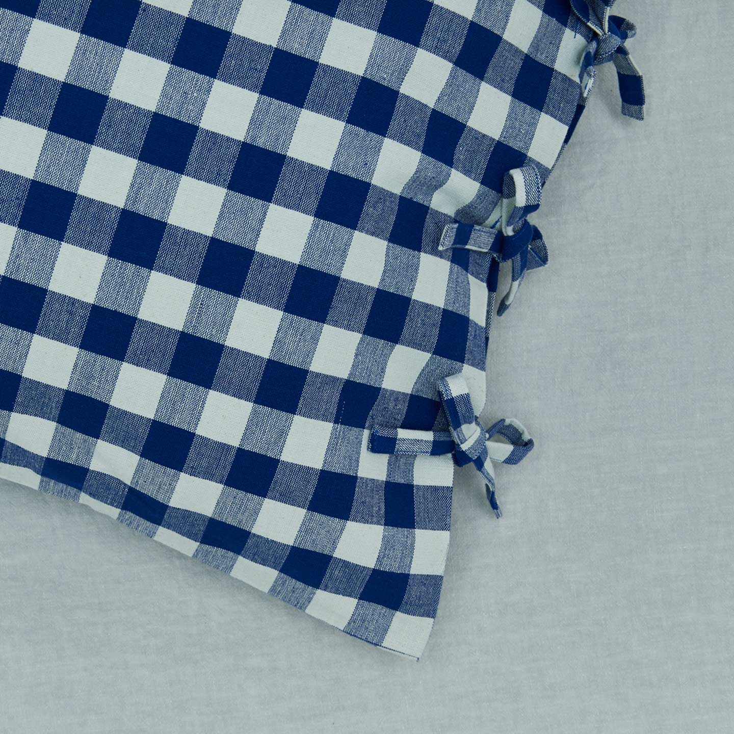 Essential Gingham Pillowcases, Set of 2 - Sky/Blue - Image 2