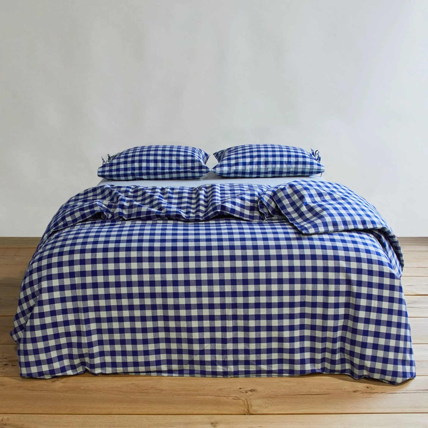 Essential Gingham Pillowcases, Set of 2 - Sky/Blue - Image 4