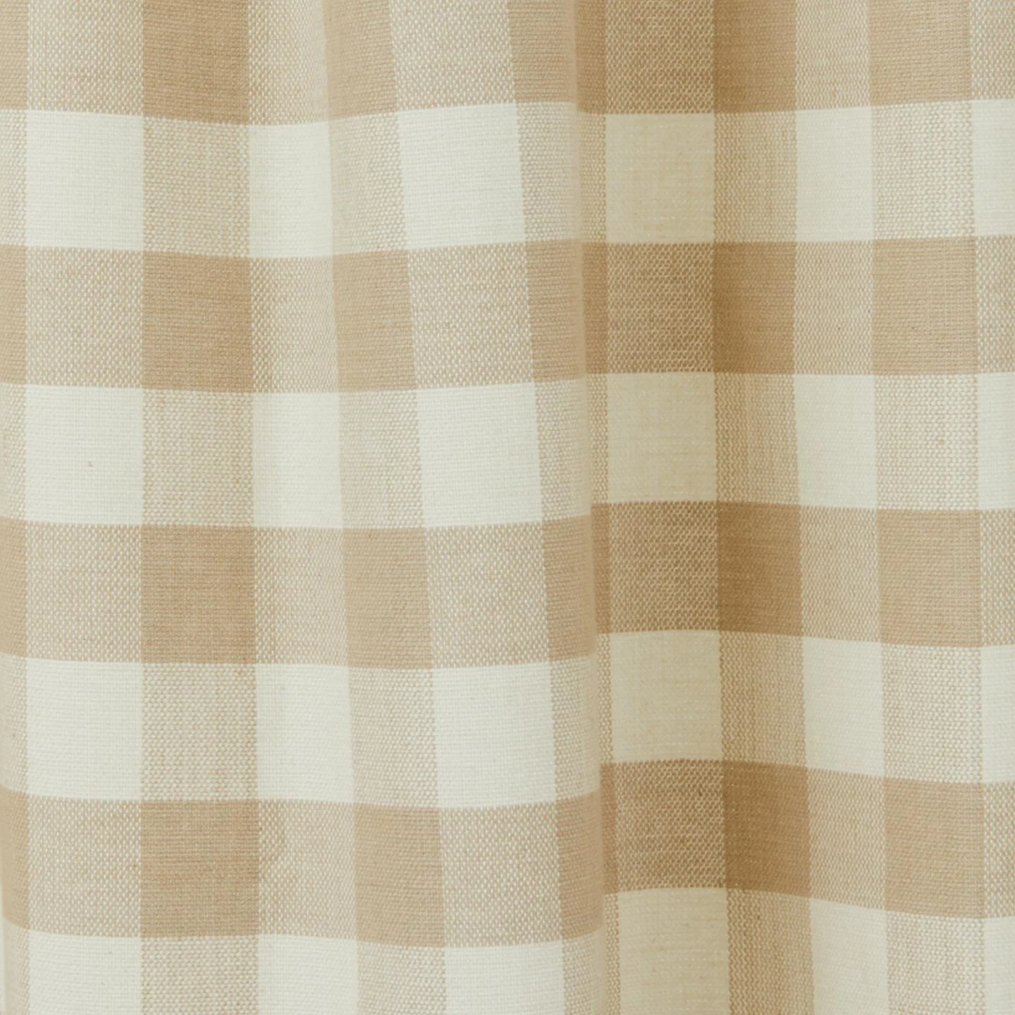 Essential Gingham Shower Curtain - Ivory/Flax - Image 3