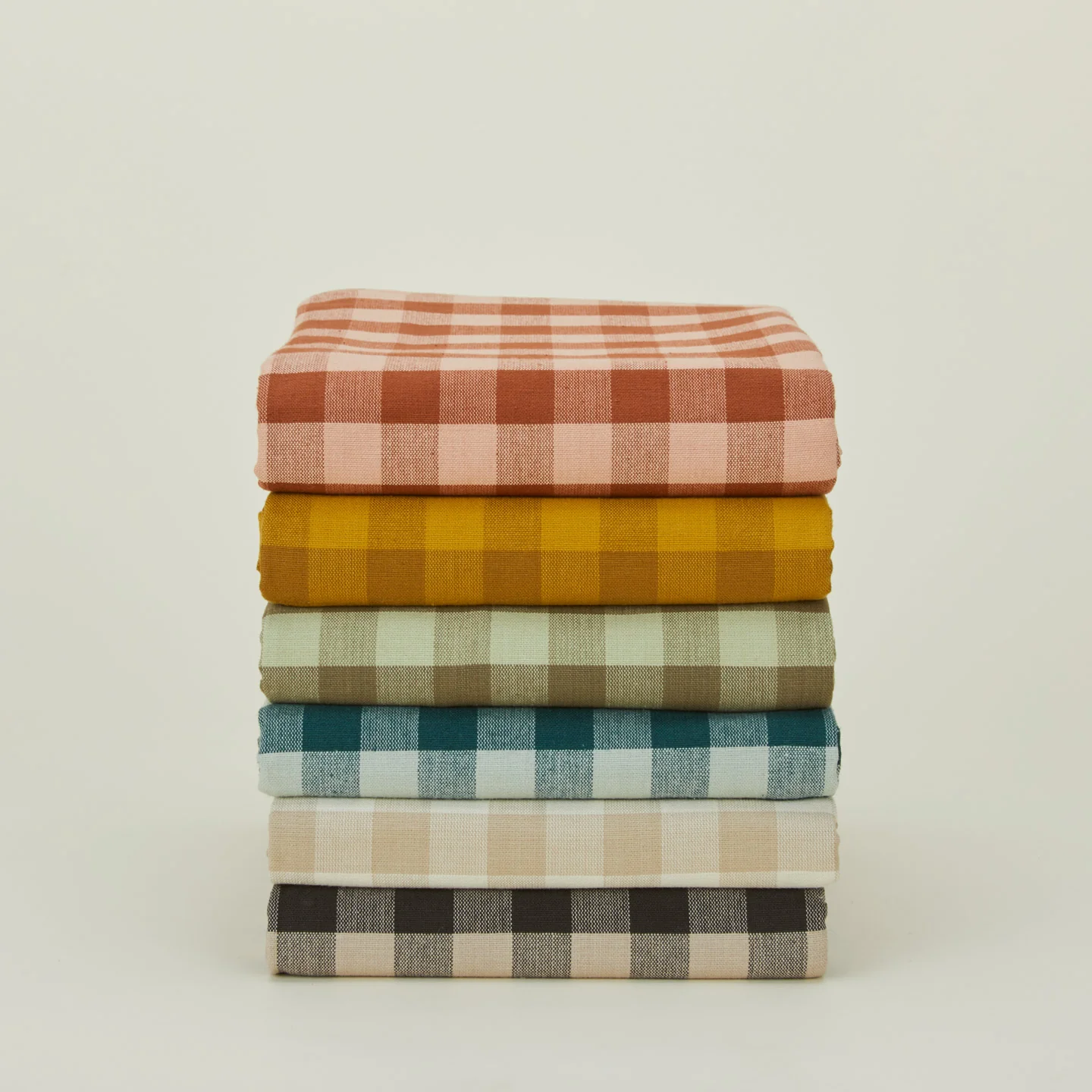 Essential Gingham Shower Curtain - Mustard/Bronze - Image 4