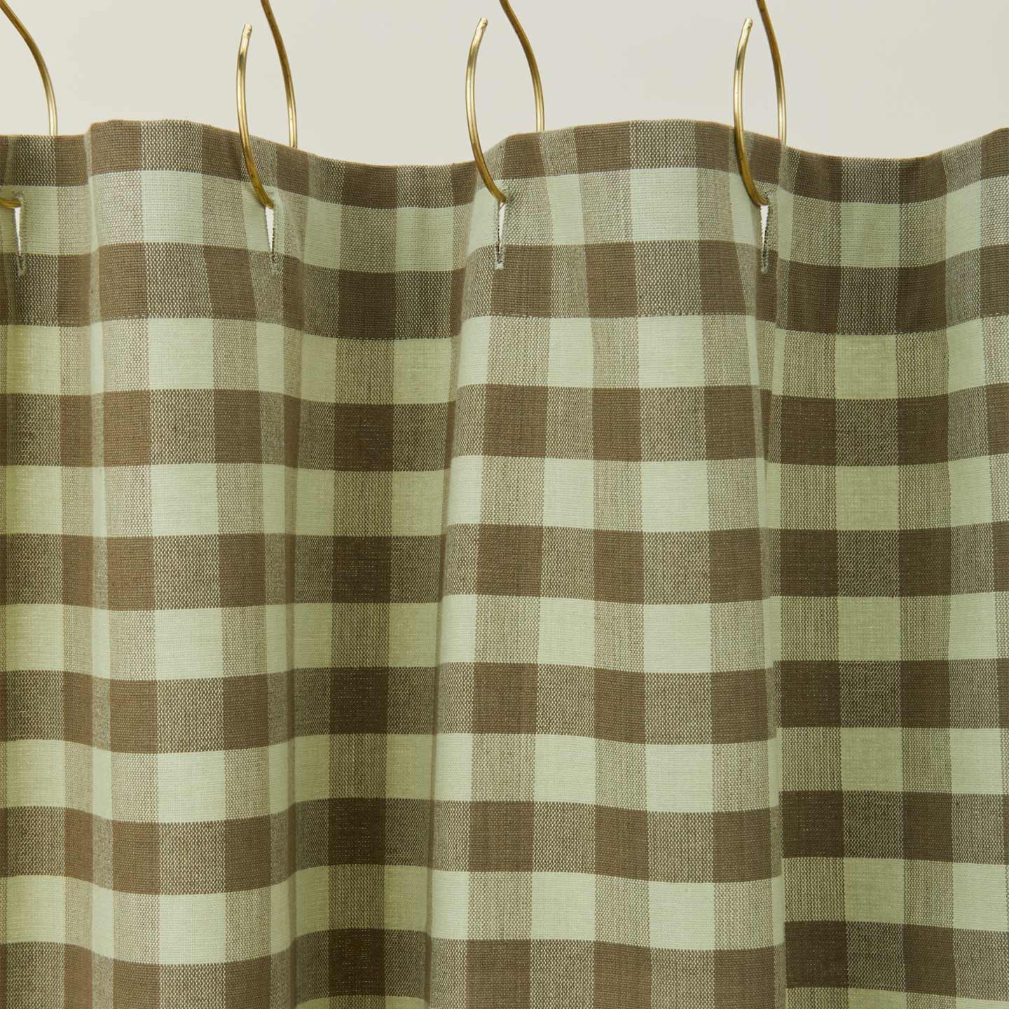 Essential Gingham Shower Curtain - Sage/Olive