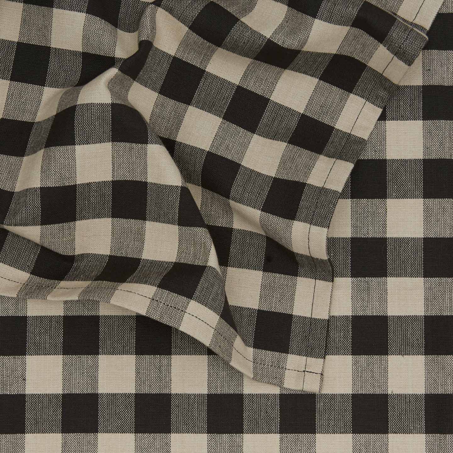 Essential Gingham Tablecloth - Light Grey/Black - Image 3