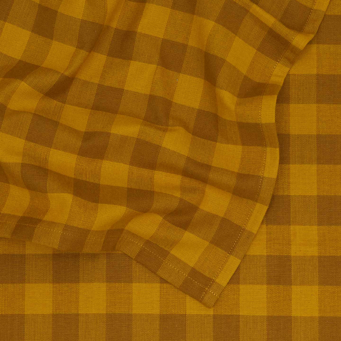 Essential Gingham Tablecloth - Mustard/Bronze - Image 3