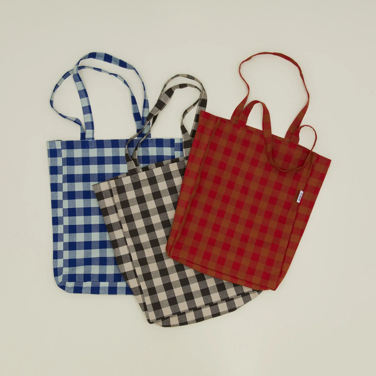 Essential Gingham Tote - Sky/Blue - Image 4
