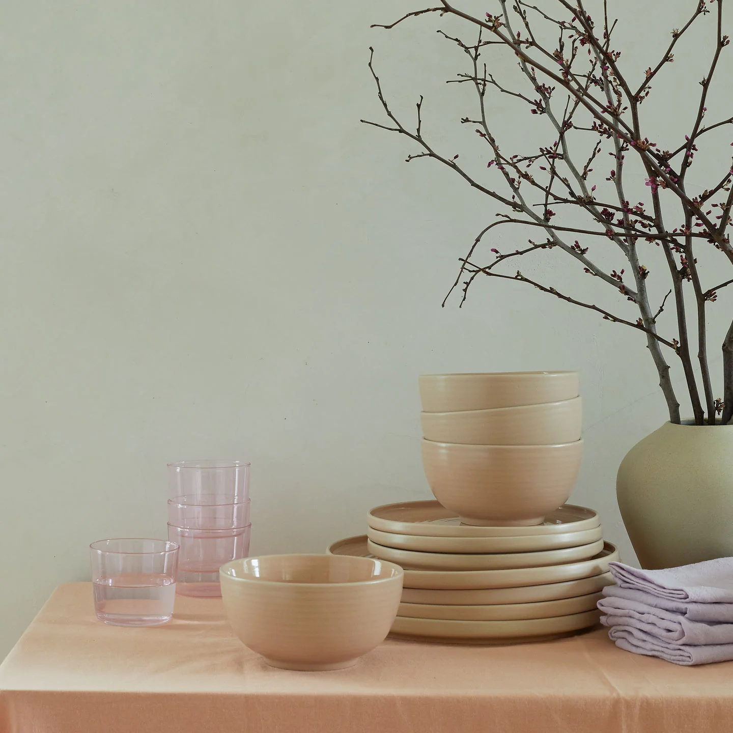 Essential Glassware, Set of 4 - Blush - Image 10