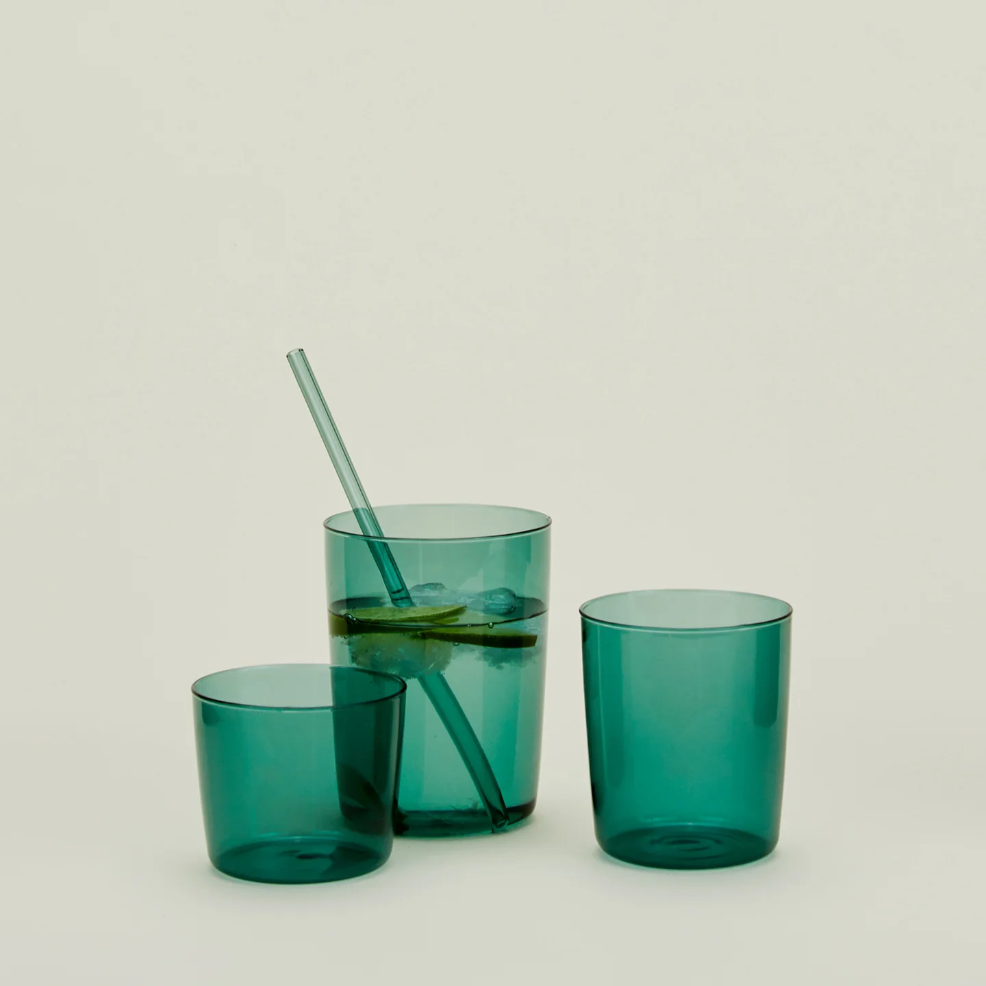 Essential Glassware, Set of 4 - Peacock