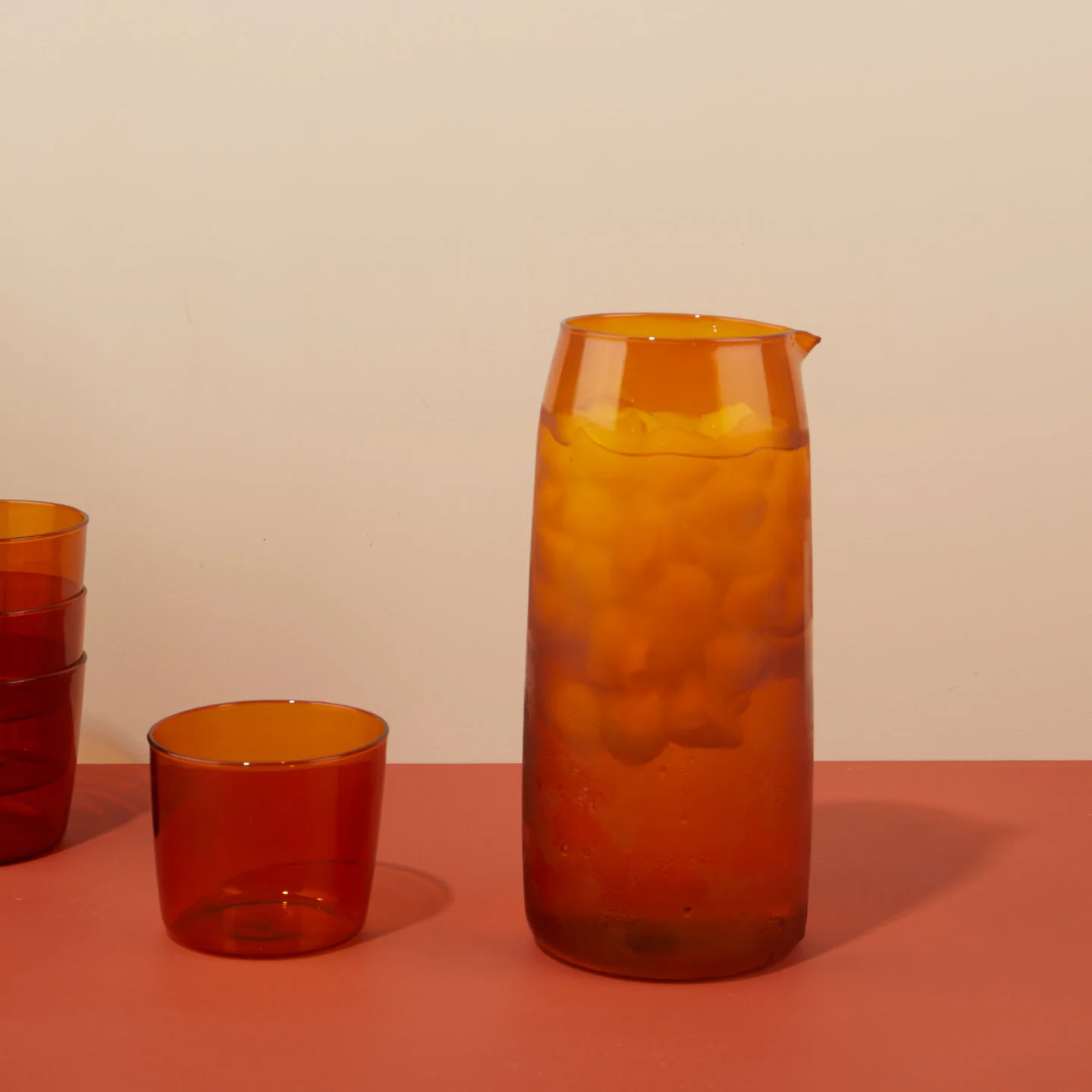 Essential Glassware Pitcher - Terracotta - Image 5