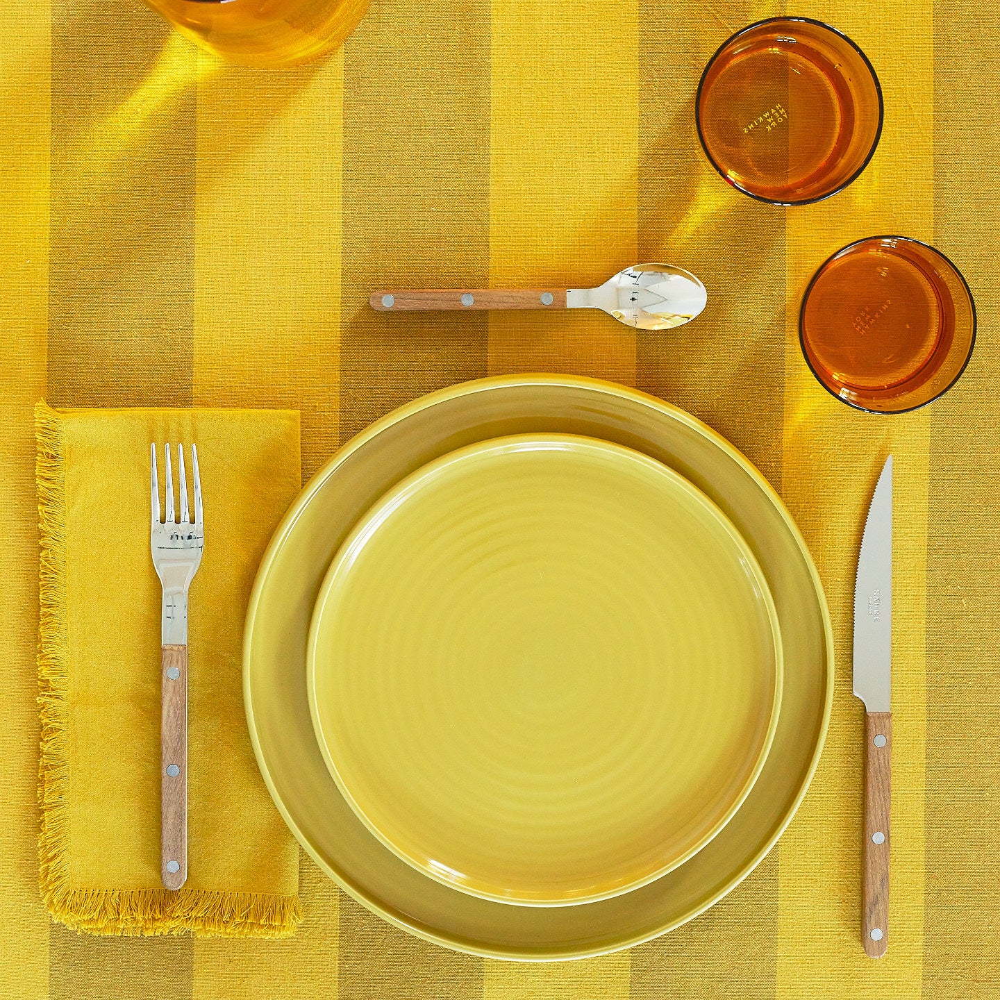Essential Salad Plate, Set of 4 - Mustard - Image 4