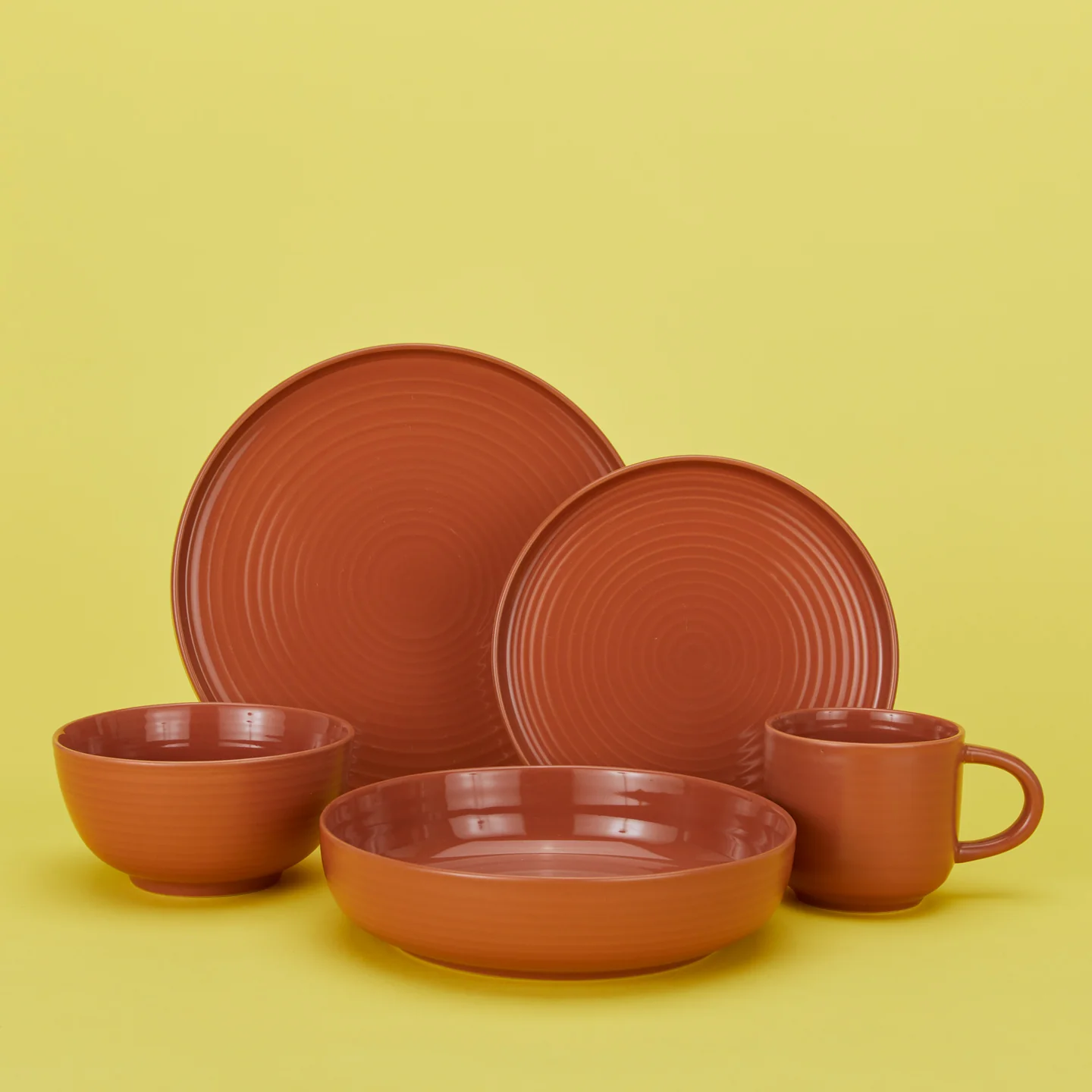 Essential Salad Plate, Set of 4 - Terracotta - Image 4