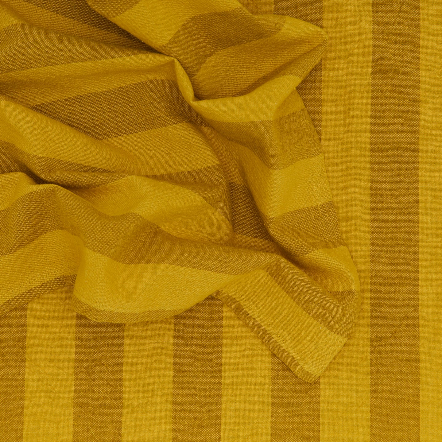Essential Striped Dinner Napkin, Set of 4 - Mustard/Bronze - Image 3