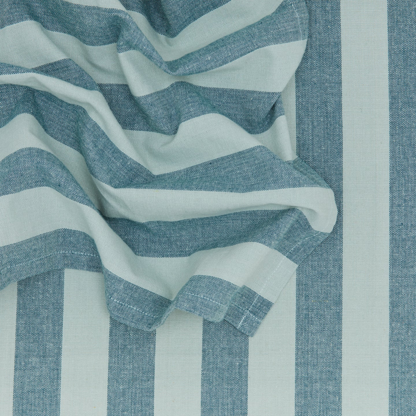 Essential Striped Dinner Napkin, Set of 4 - Sky/Peacock - Image 3