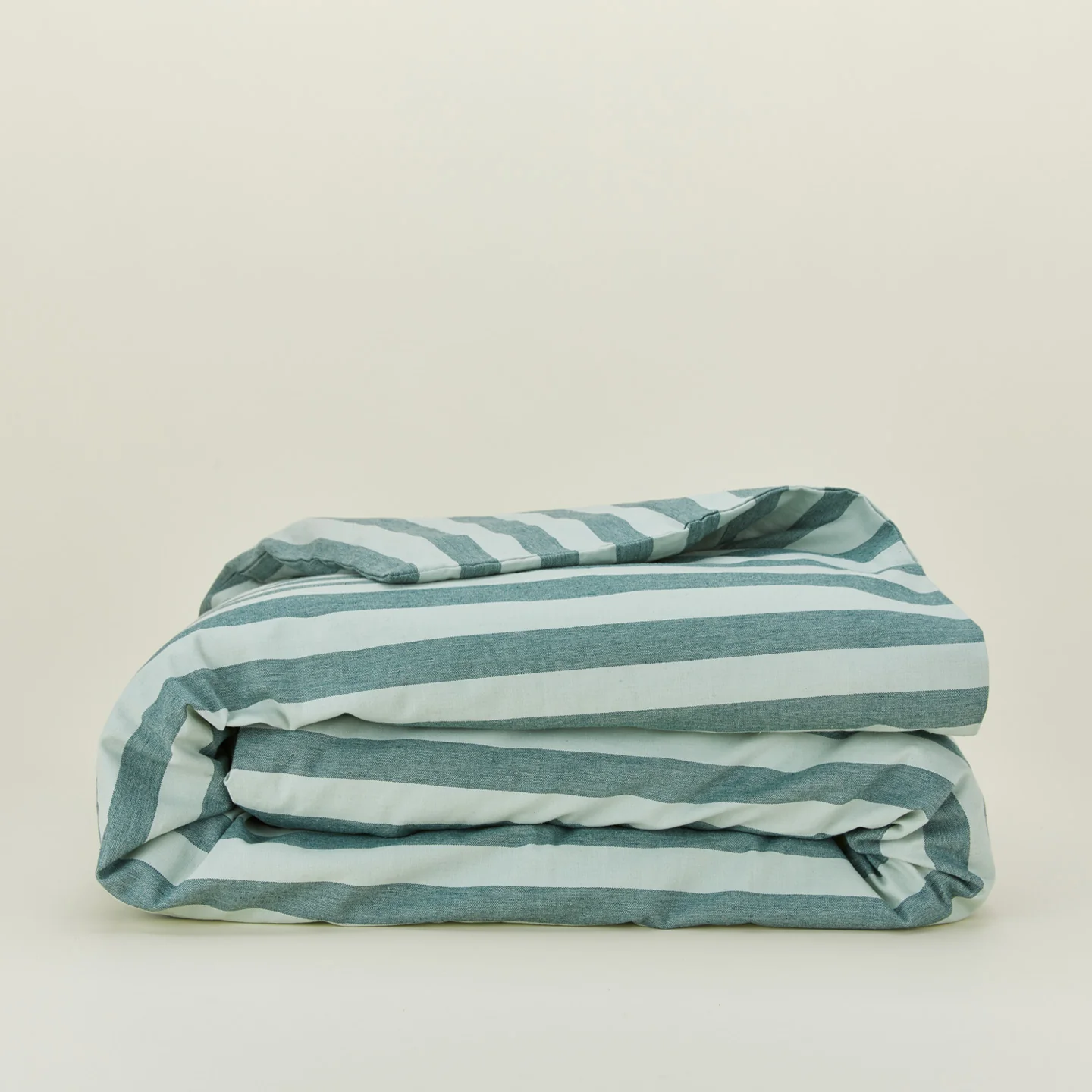 Essential Striped Duvet - Sky/Peacock