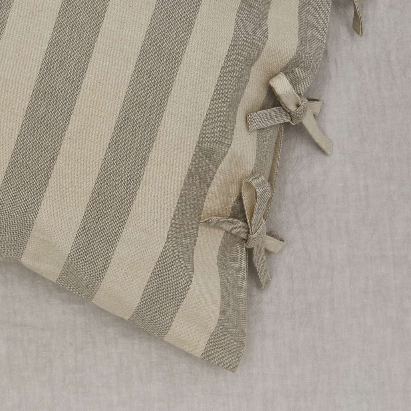 Essential Striped Pillowcases, Set of 2 - Light Grey/Dark Grey - Image 2