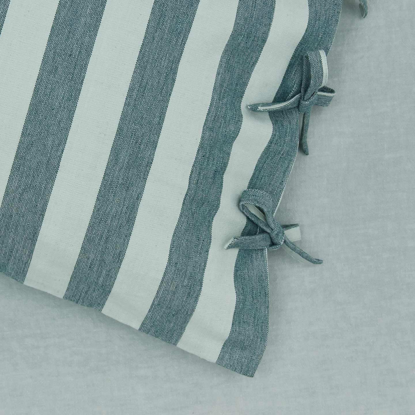 Essential Striped Pillowcases, Set of 2 - Sky/Peacock - Image 2