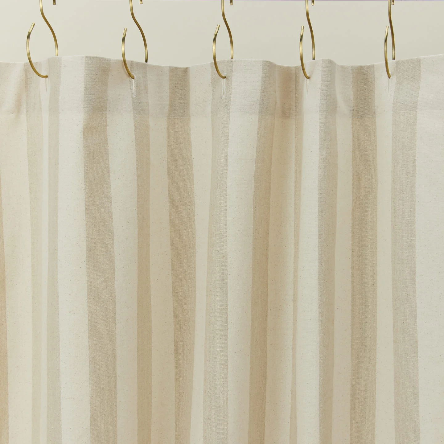 Essential Striped Shower Curtain - Ivory/Flax