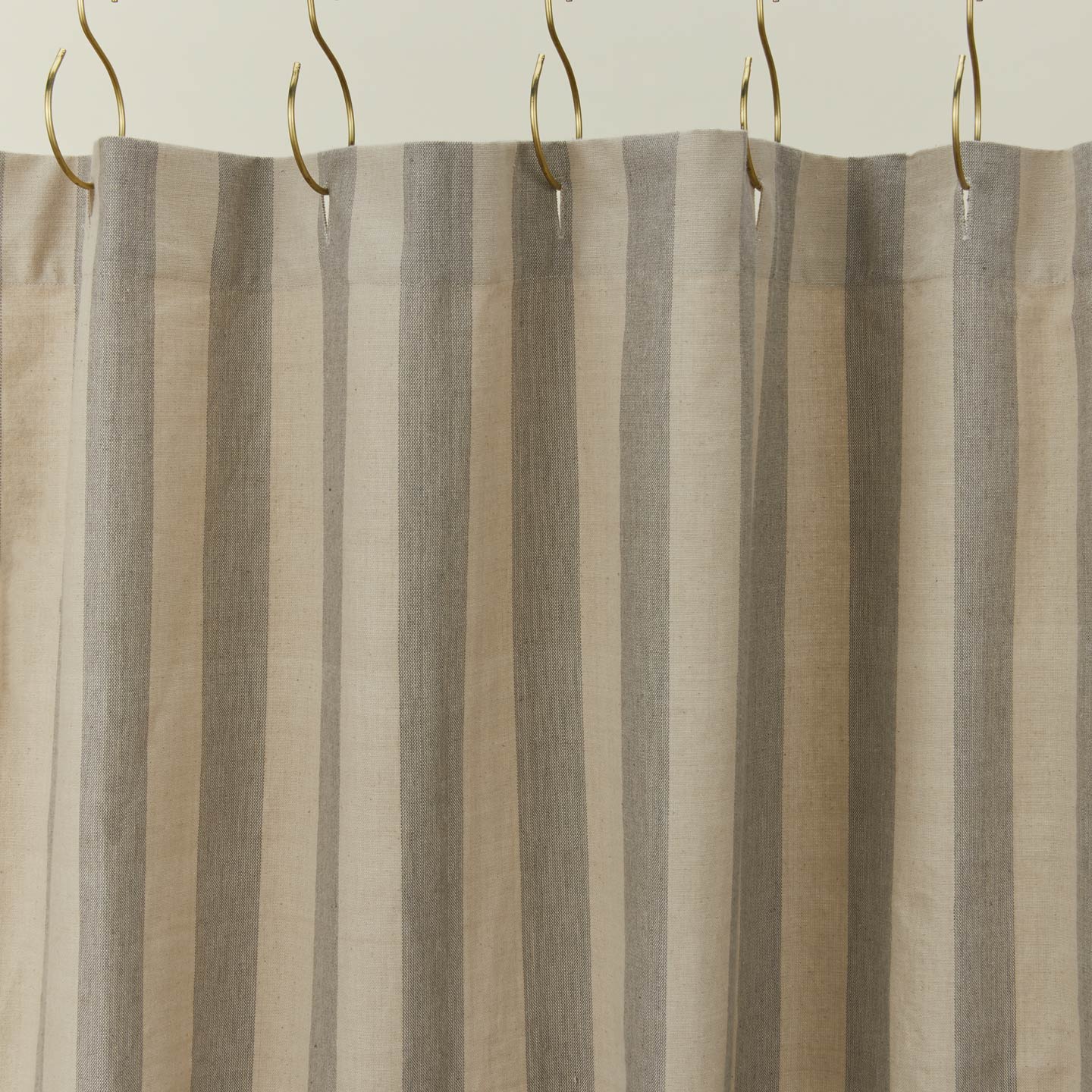 Essential Striped Shower Curtain - Light Grey/Dark Grey