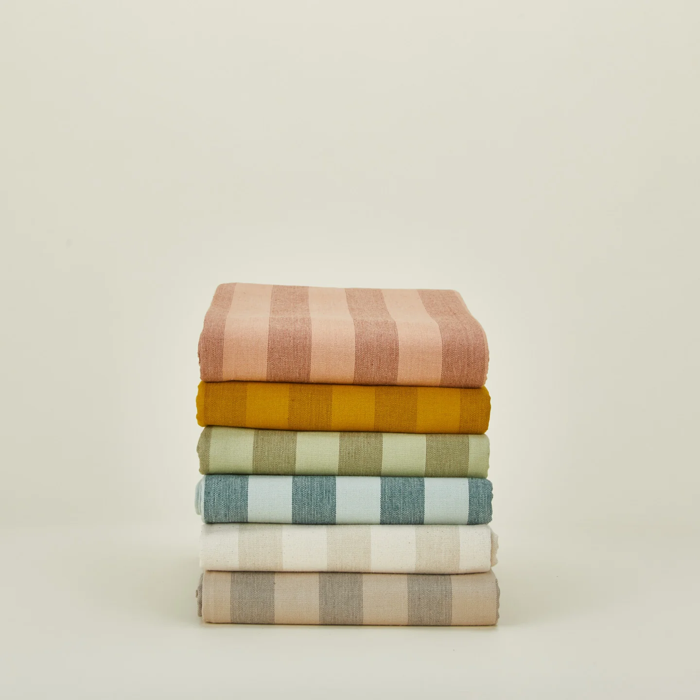 Essential Striped Shower Curtain - Sage/Olive - Image 4