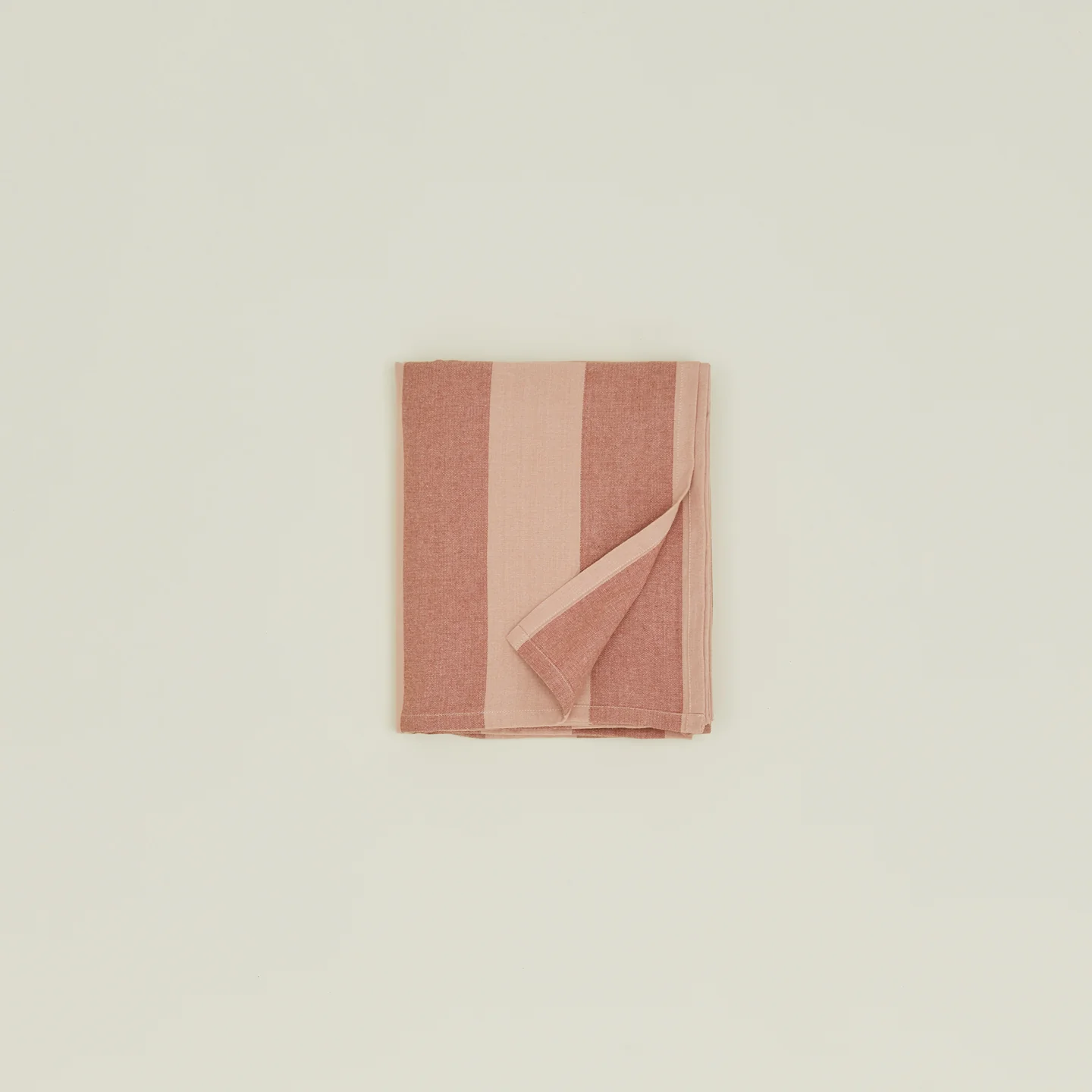 Essential Striped Tablecloth - Blush/Terracotta - Image 3